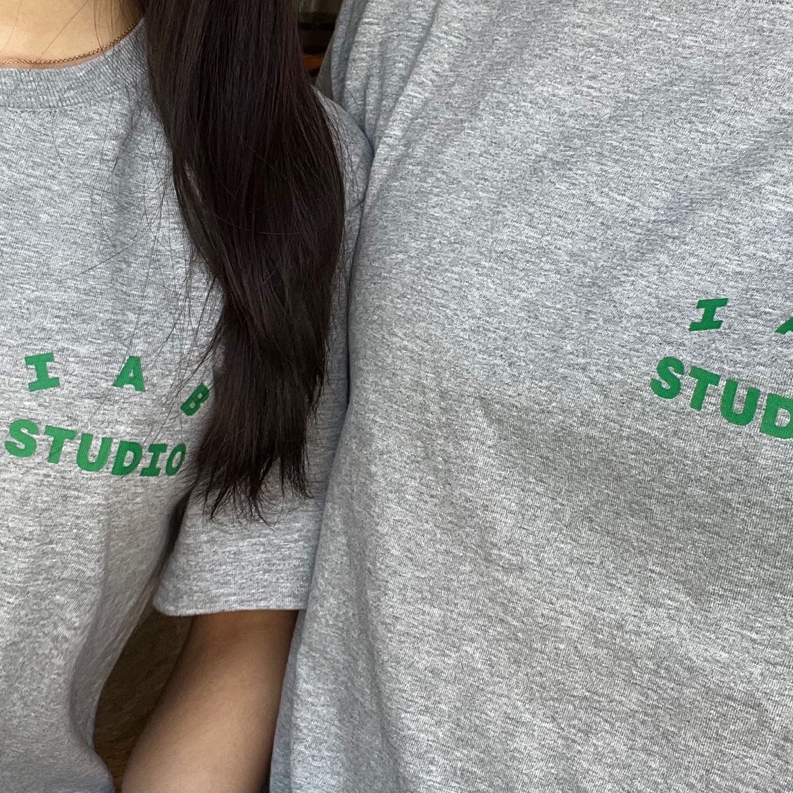 IAB Studio T-Shirt Gray Green - 22FW 착용 스타일