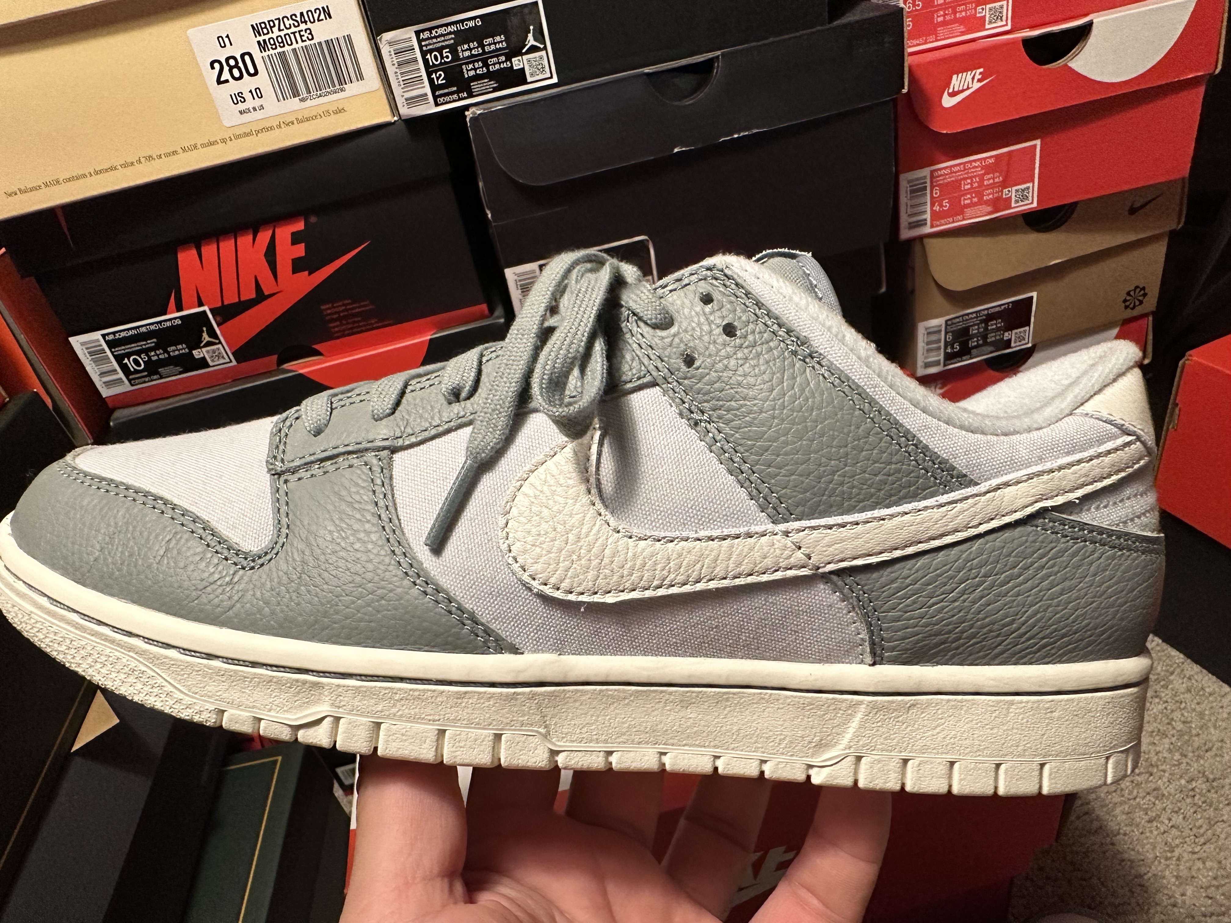 Nike Dunk Low Mica Green 착용 스타일 - 3