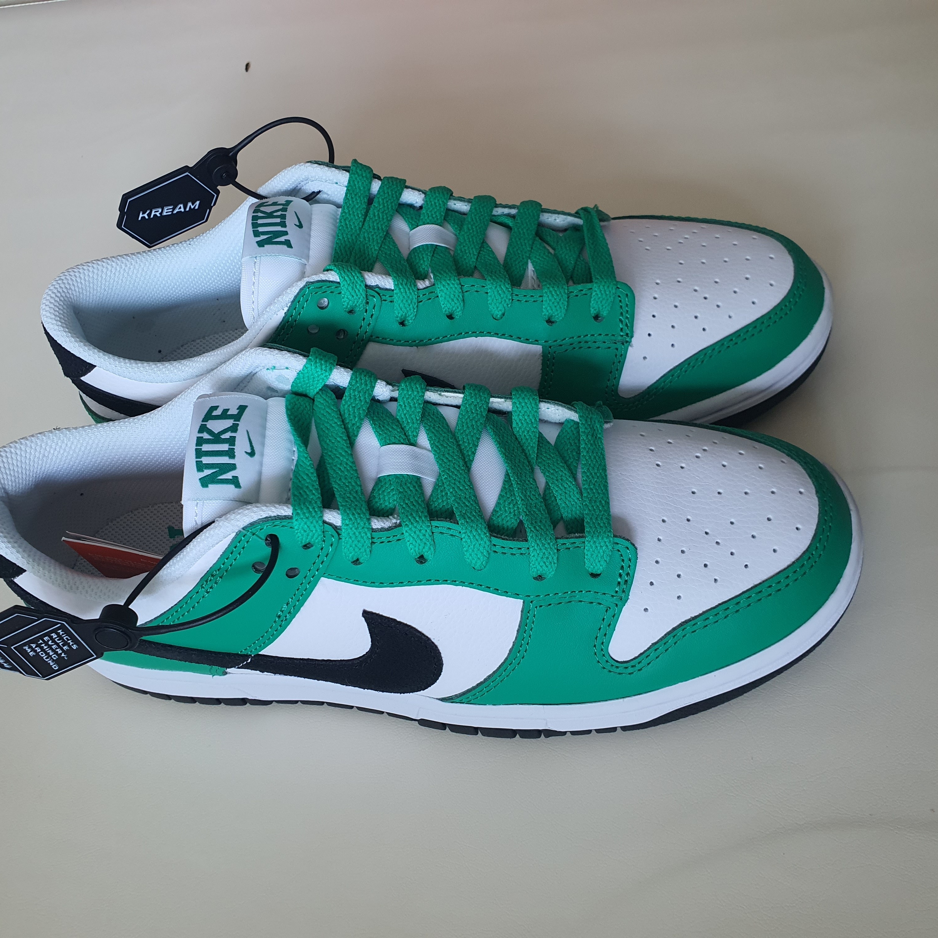 Nike Dunk Low White Green 착용 스타일 - 4