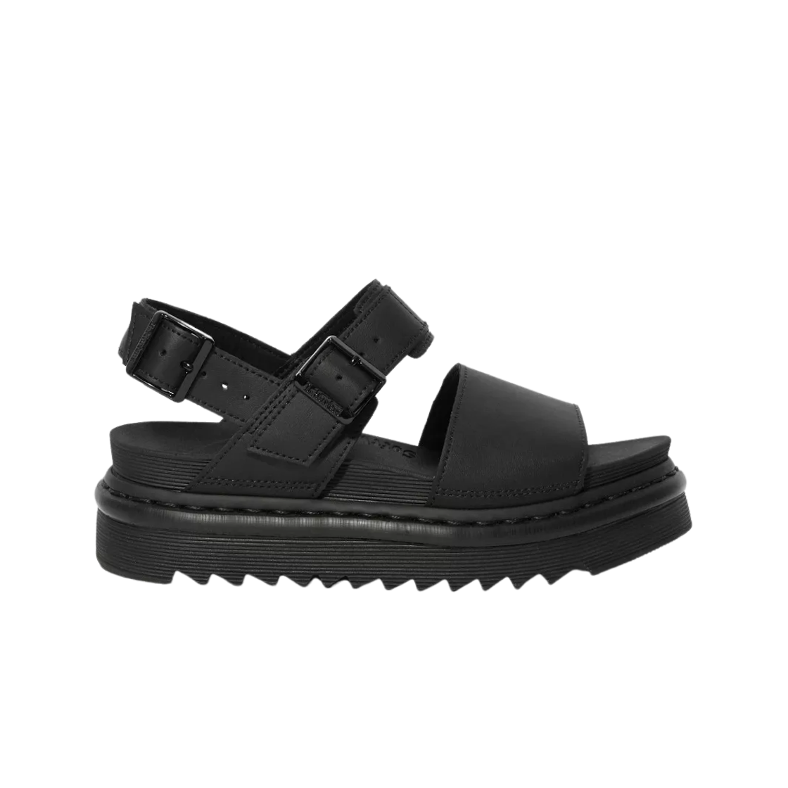 (W) 닥터마틴 보스 레더 스트랩 샌들 블랙((W) Dr. Martens Voss Leather Strap Sandal Black) - 1
