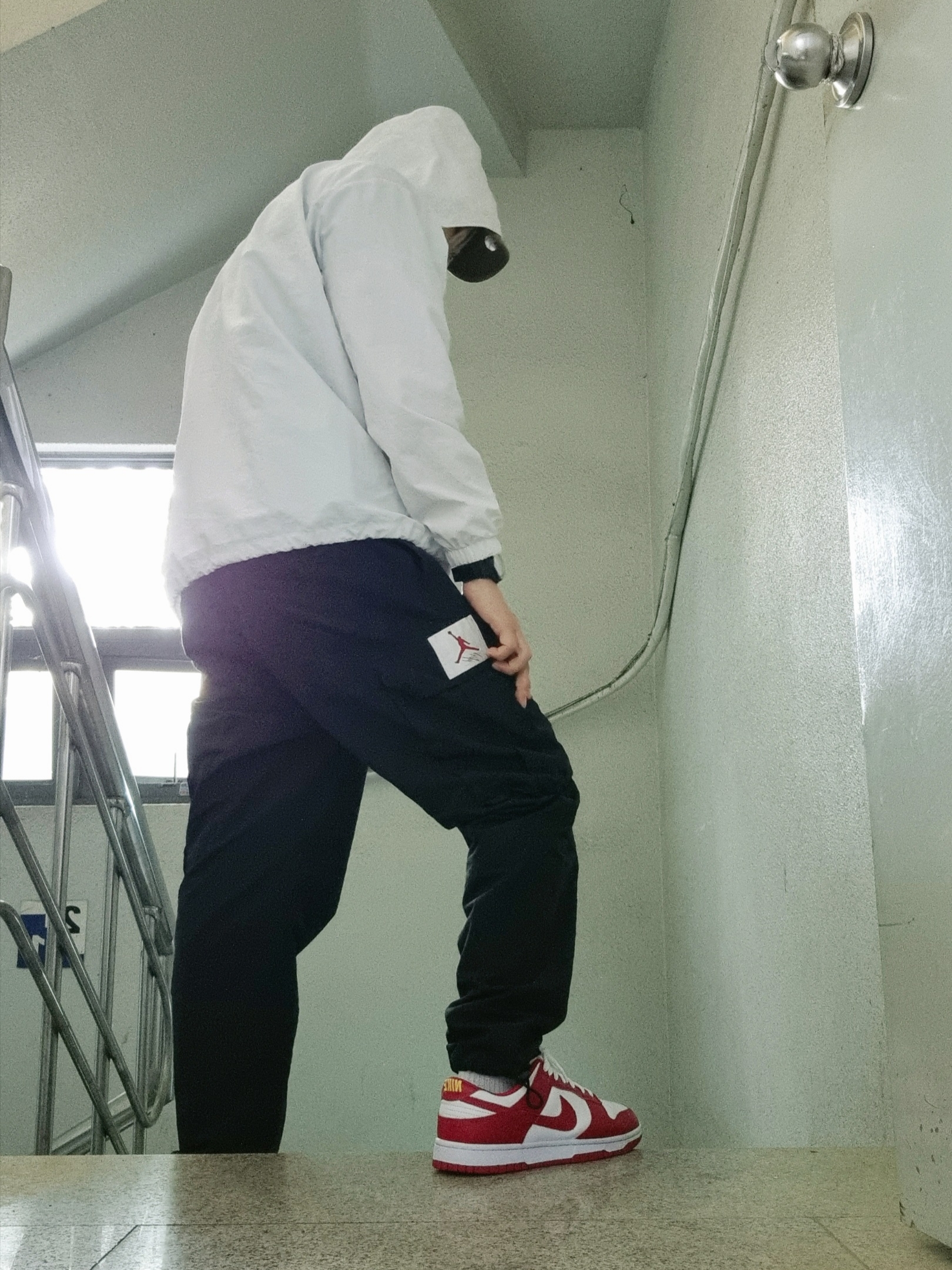 Nike Dunk Low Retro Gym Red 착용 스타일 - 3