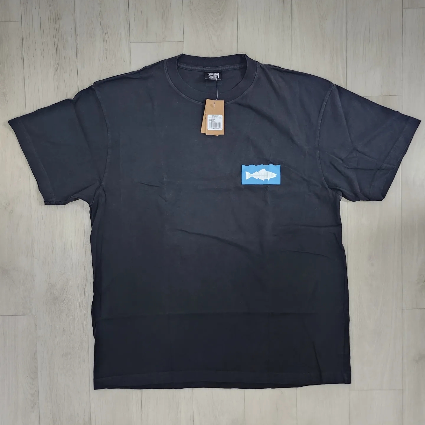 Stussy x Heal The Bay Ocean Pigment Dyed T-Shirt Natural, Stussy x Heal The Bay Ocean Pigment Dyed T-Shirt Black 착용 스타일 - 2