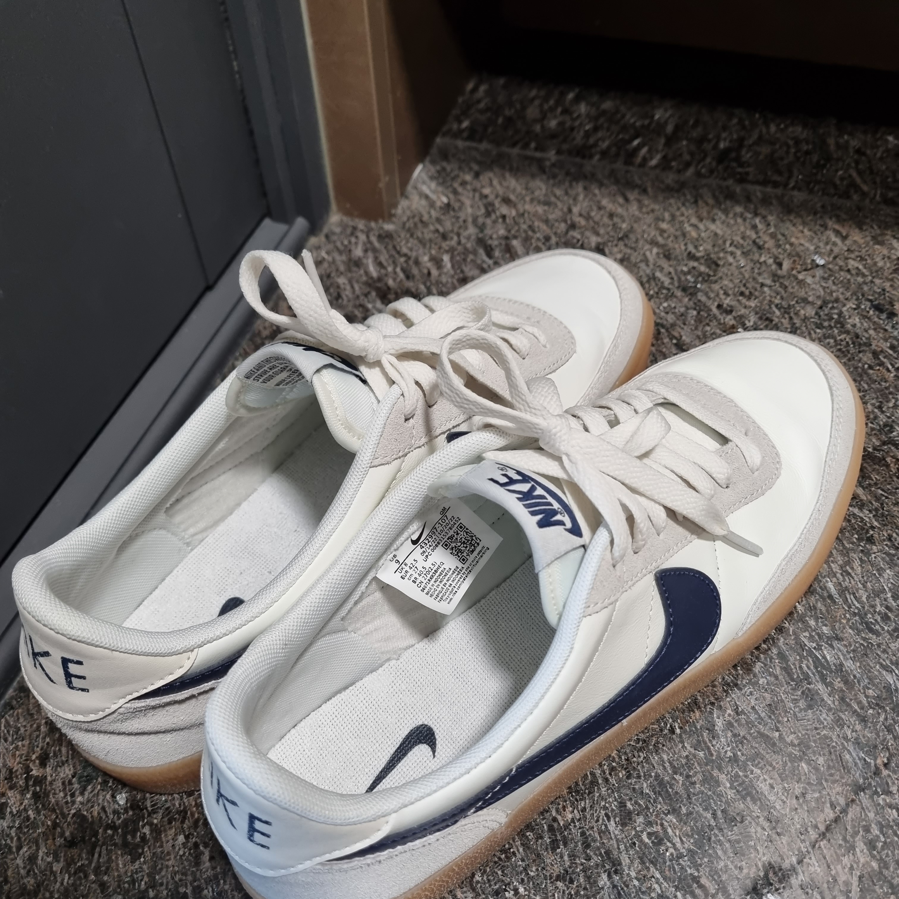 Nike x J.Crew Killshot 2 Sail Midnight Navy 착용 스타일