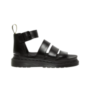 (W) Dr. Martens Blaire Brando Leather Strap Sandal Black