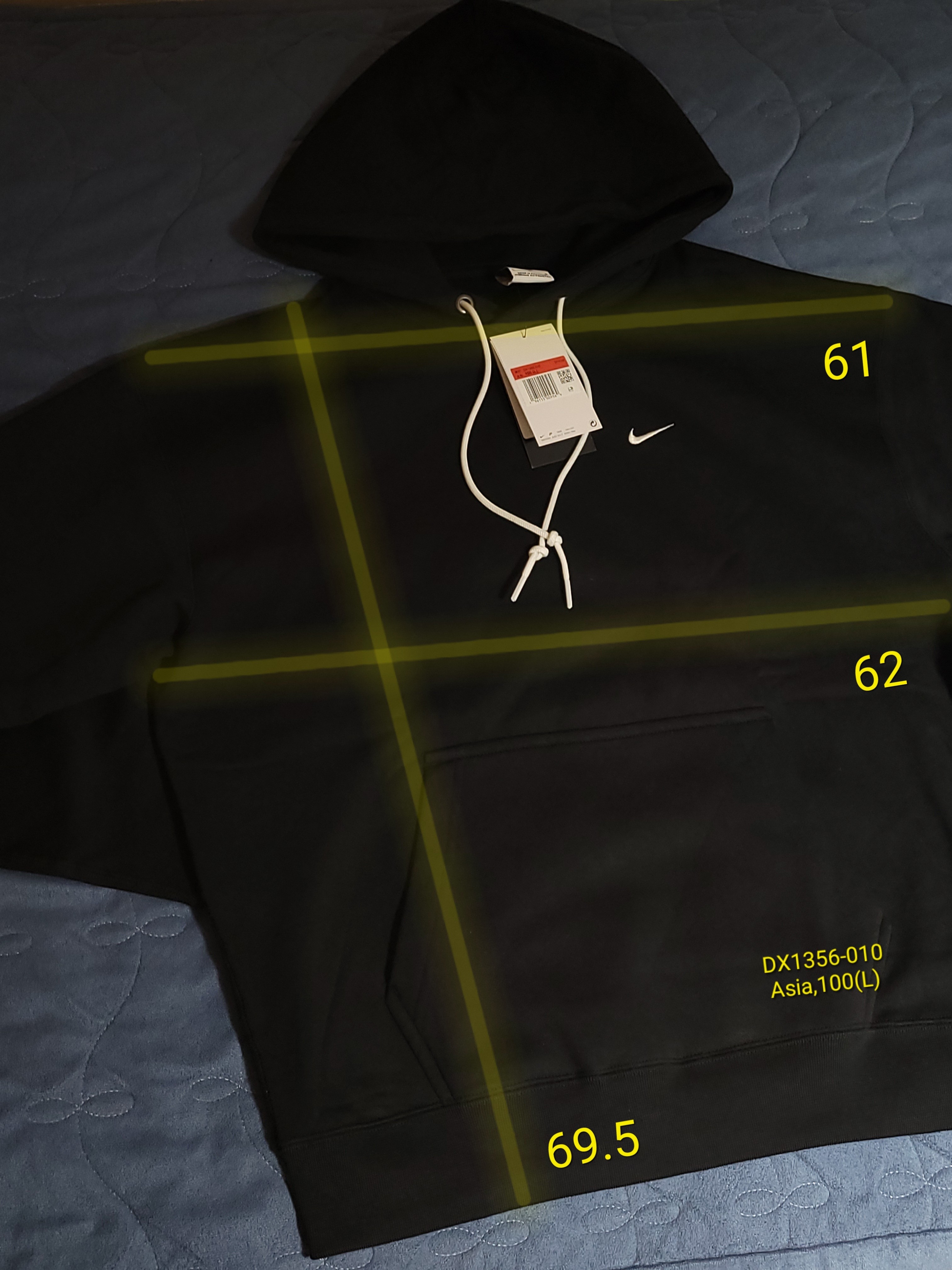 Nike Solo Swoosh Fleece Pullover Hoodie Black - Asia 착용 스타일 - 2