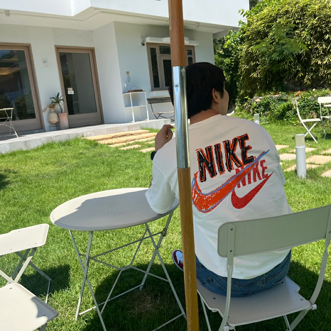 Nike M NRG Dunk '85 T-Shirt Sail - US/EU 착용 스타일