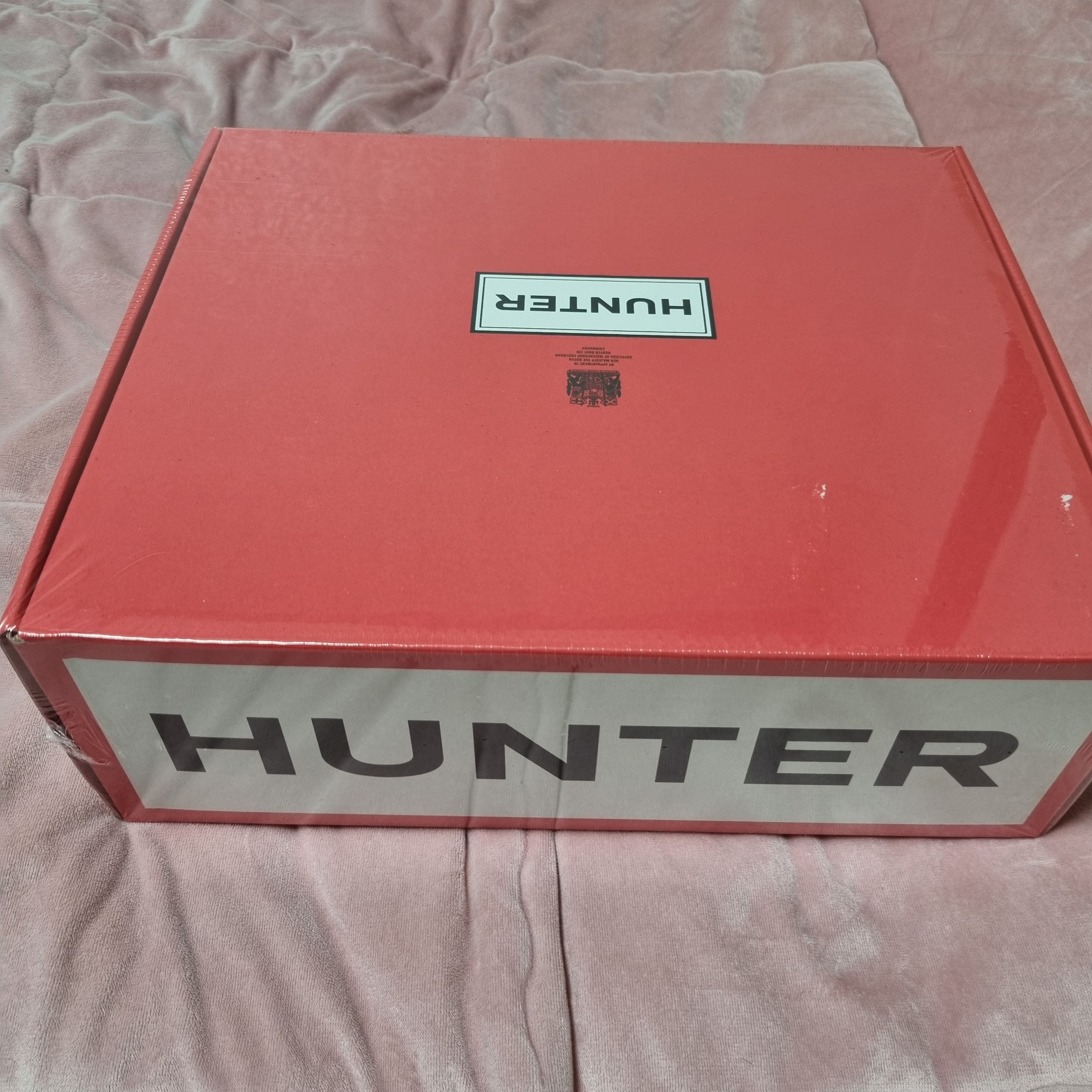 (W) Hunter Play Short Rain Boots Black 착용 스타일 - 2