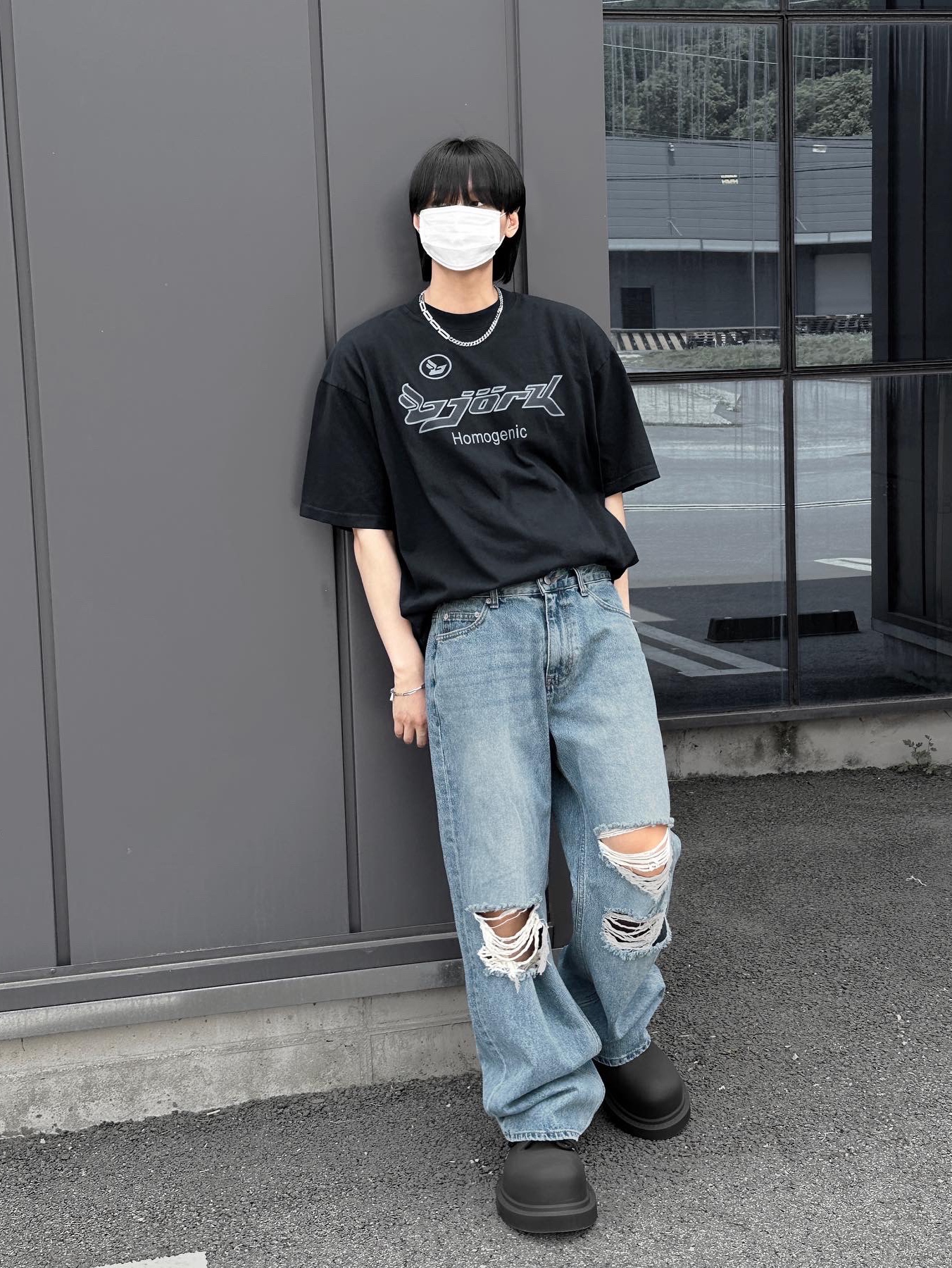 Balenciaga Steroid Derby Black 착용 스타일 - 5