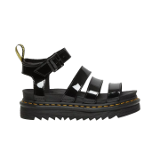 (W) Dr. Martens Blaire Patent Leather Strap Sandal Black
