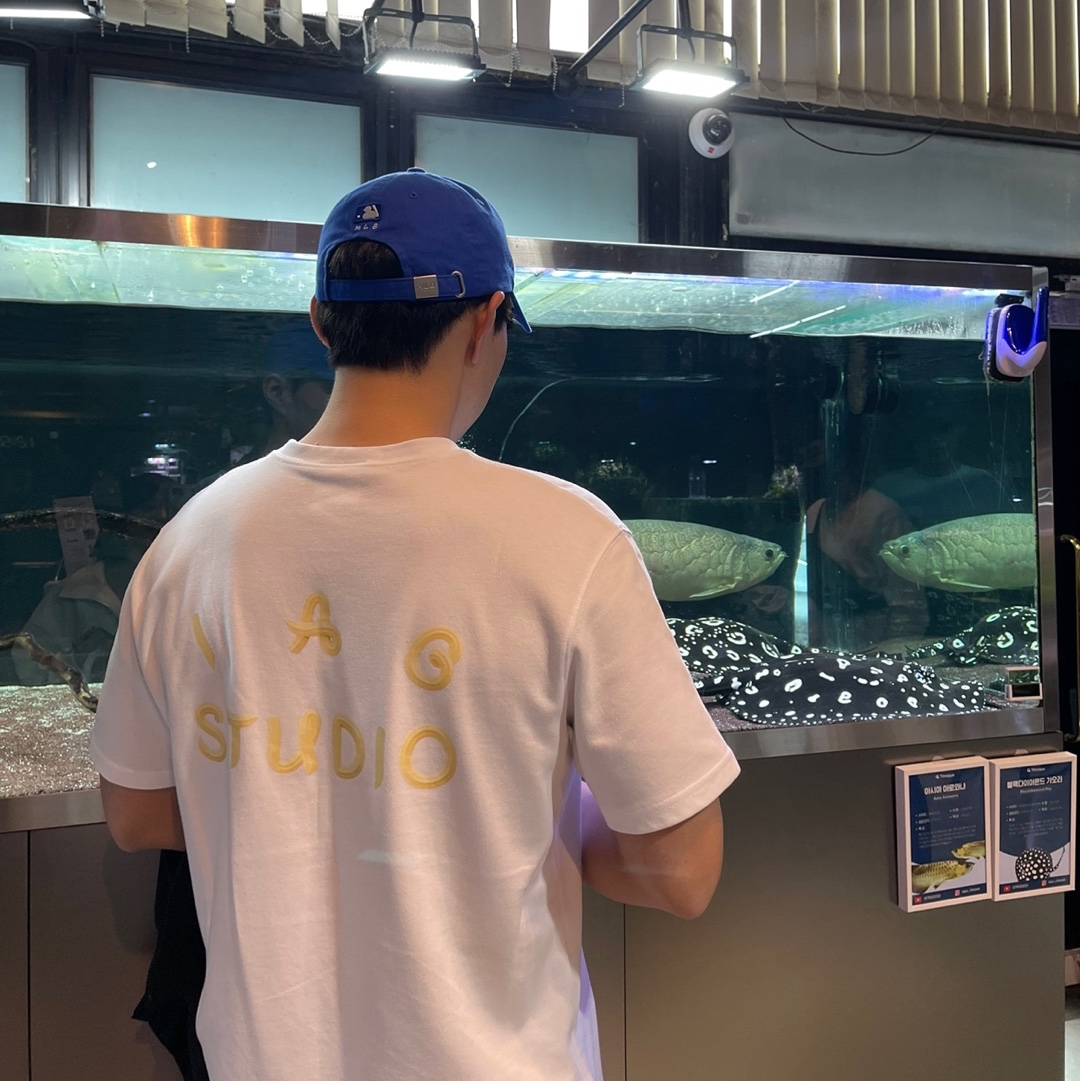 IAB Studio x Ottogi Mayonnaise 50th Anniversary T-Shirt White 착용 스타일