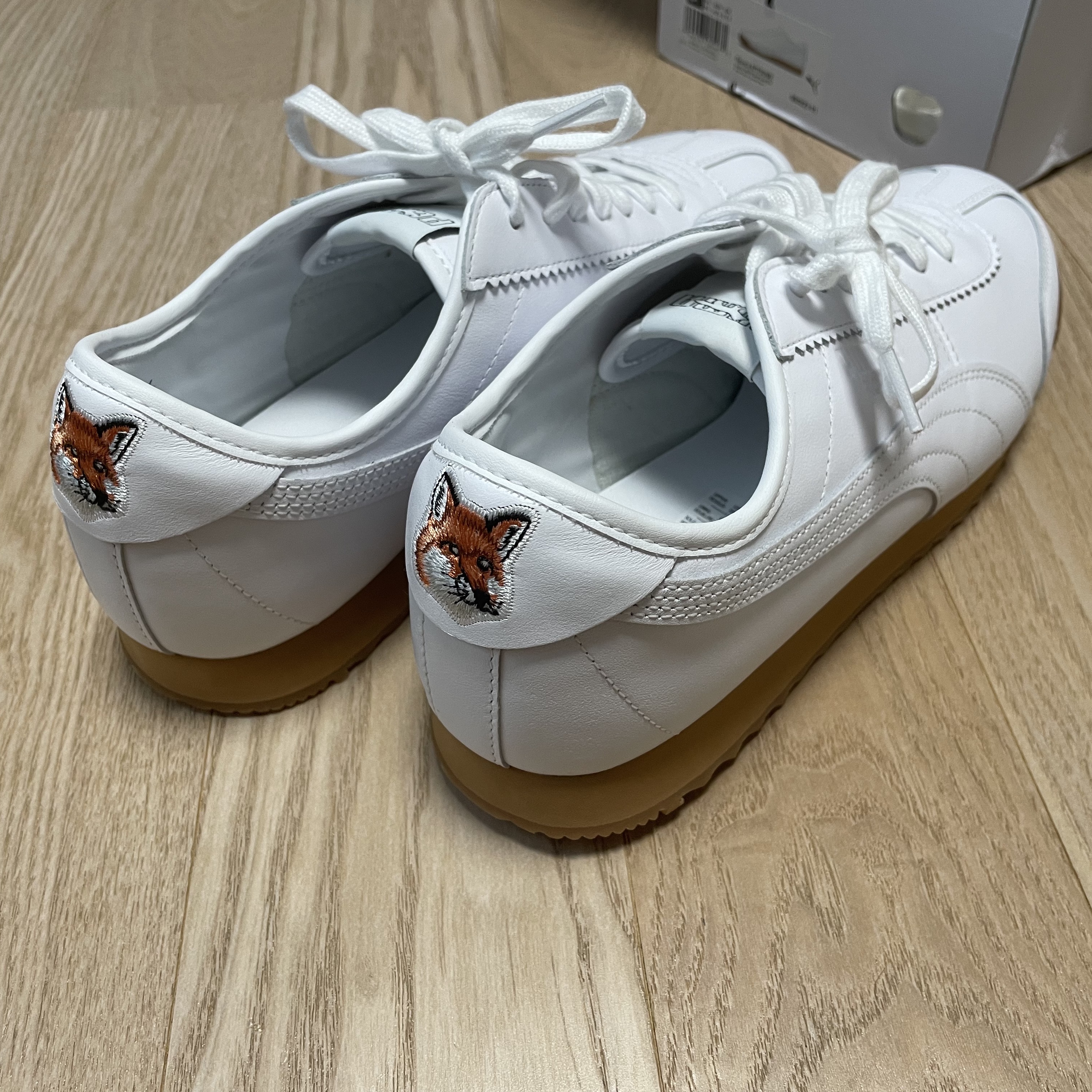 Puma x Maison Kitsune Roma White 착용 스타일