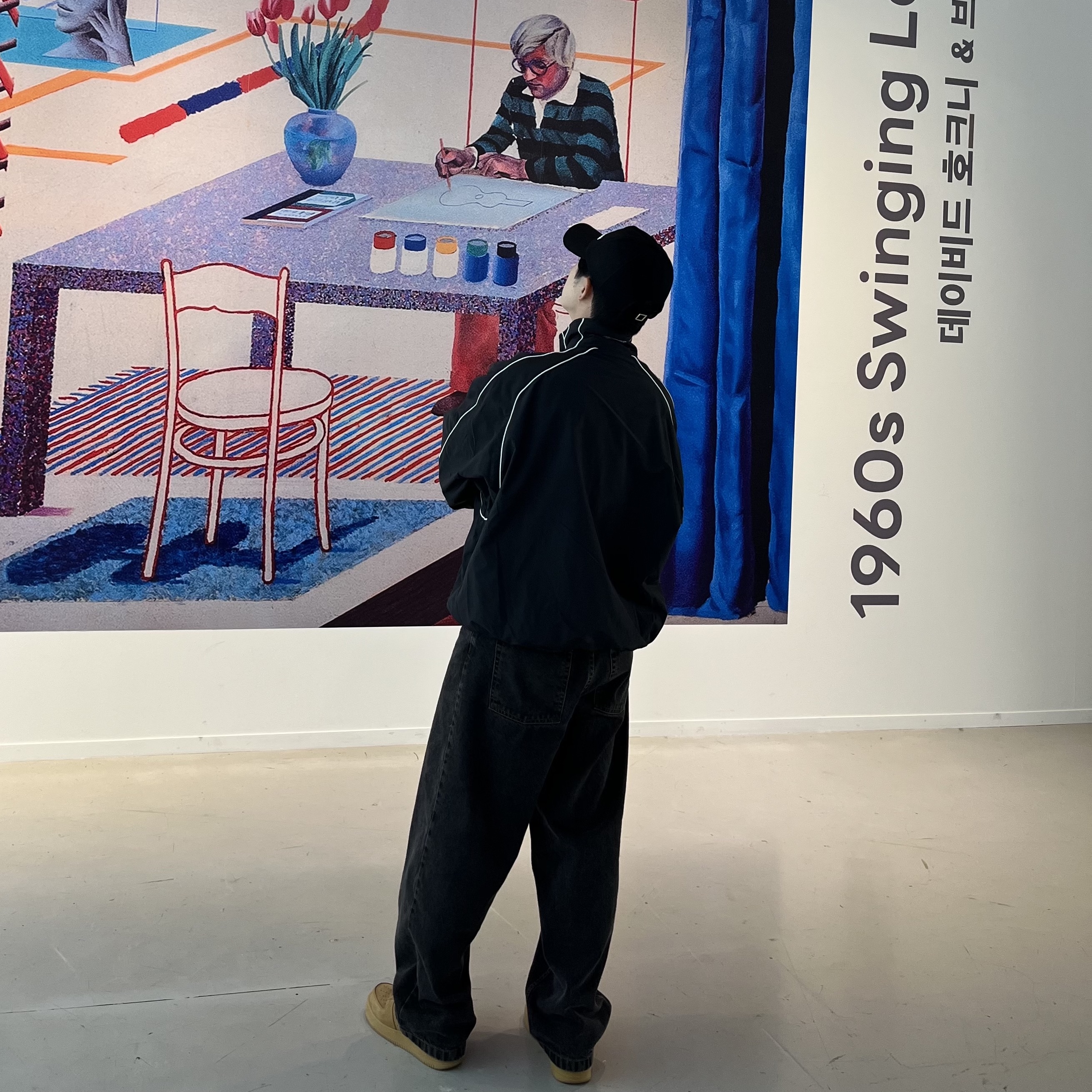 Palace Sport Mit Script Jacket Black - 22FW, Wooyoungmi Embroidered Ball Cap Black - 23SS 착용 스타일 - 3