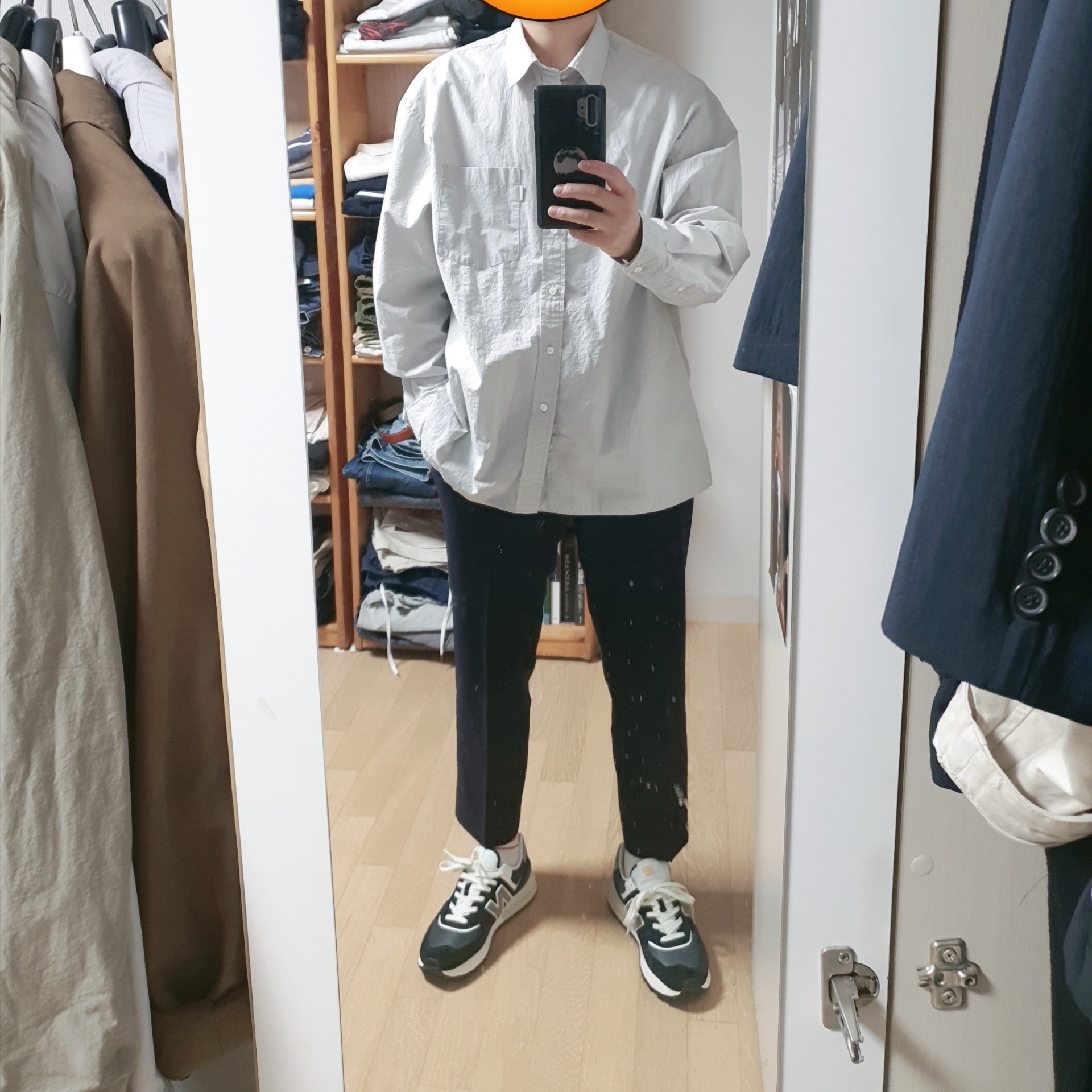New Balance 574 Legacy Black 착용 스타일