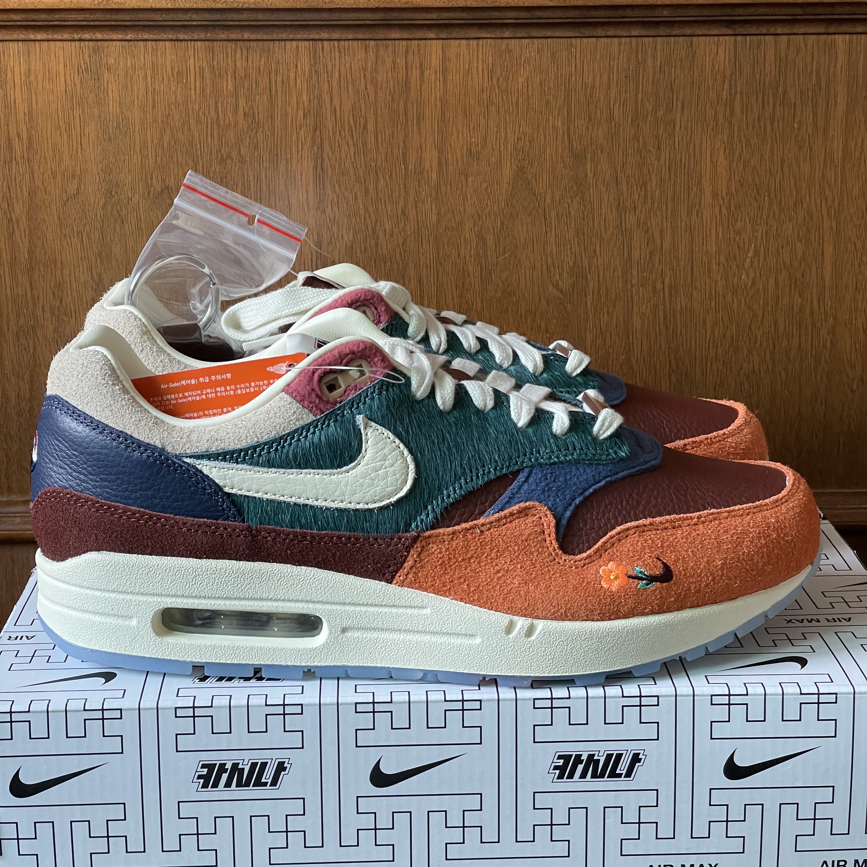 Nike x Kasina Air Max 1 SP Won-Ang Orange 착용 스타일 - 2