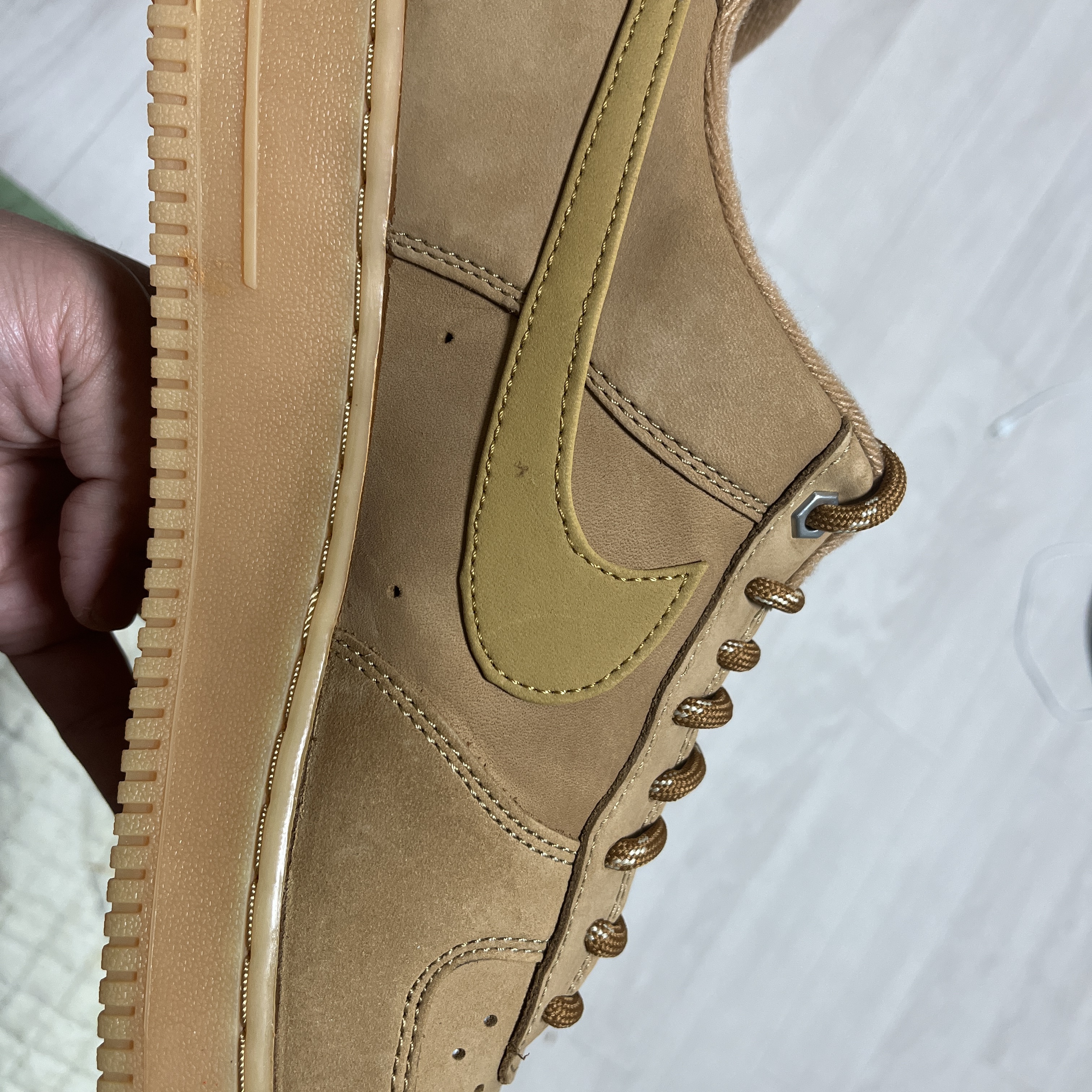 Nike Air Force 1 '07 WB Flax 착용 스타일 - 2