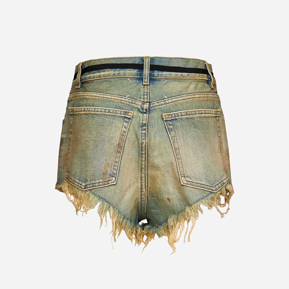 (W) Maison Margiela Distressed Denim Shorts Dirty Wash 상세 이미지 2