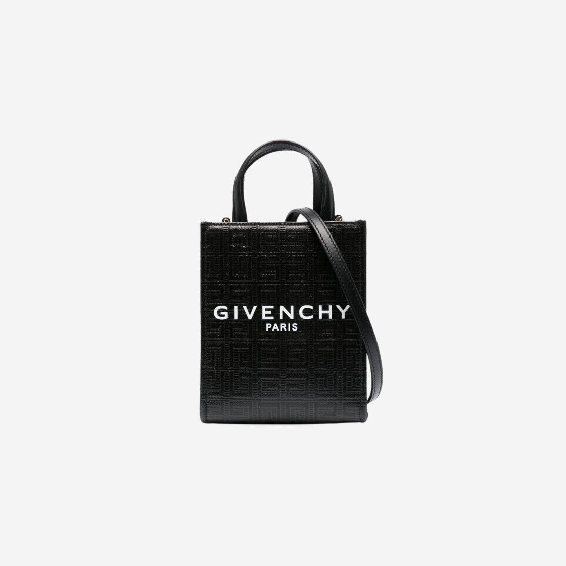 Givenchy Mini G Tote Vertical Shopping Bag in 4G Coated Canvas Black 상세 이미지 1