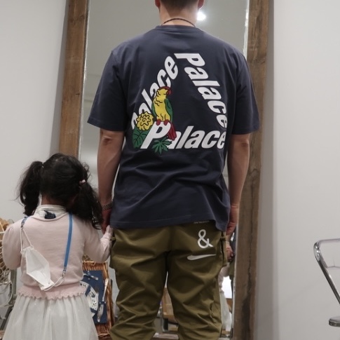 Palace Parrot Palace-3 T-Shirt Navy - 20FW 착용 스타일