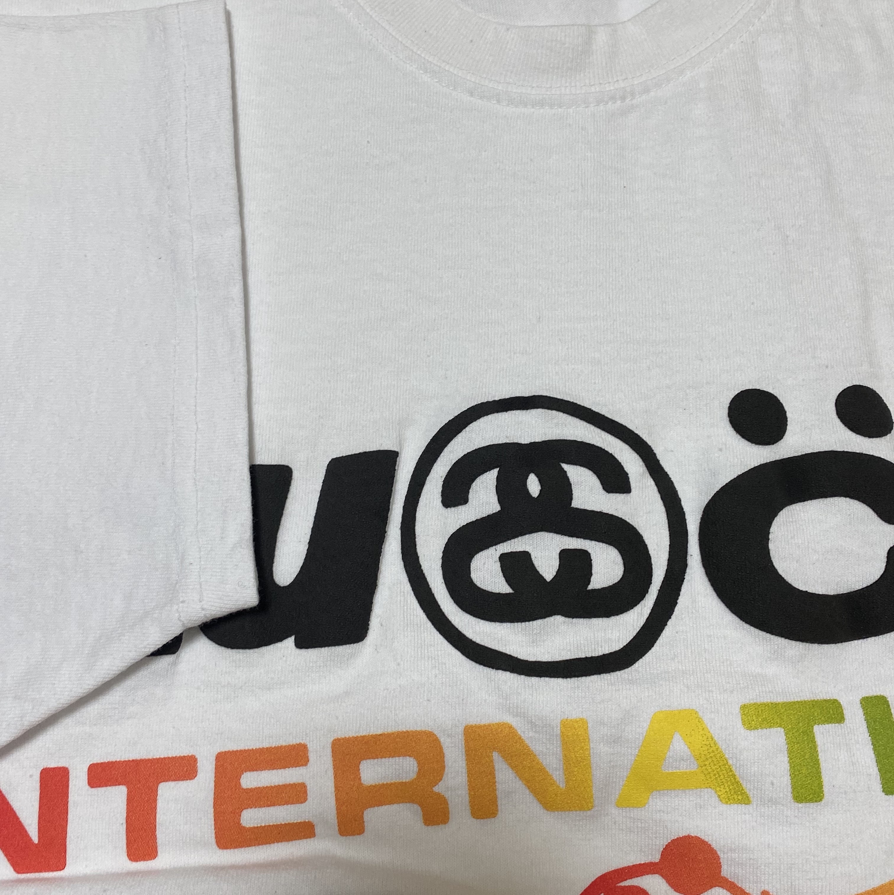 Stussy x Cactus Plant Flea Market International T-Shirt White 착용 스타일