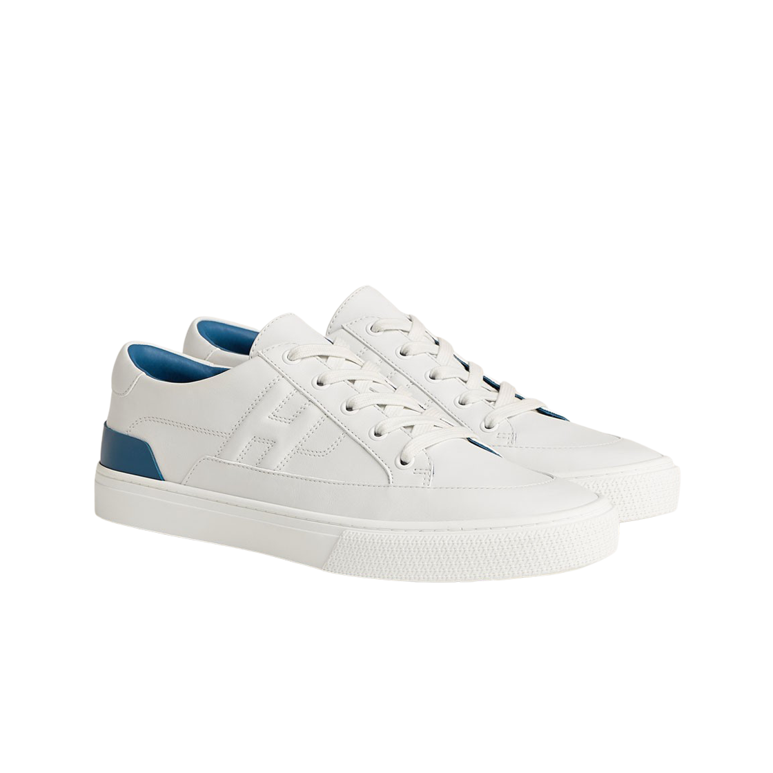 에르메스 딥 스니커즈 카프스킨 & 블랑 블루 블루에(Hermes Deep Sneakers Calfskin & Blanc Bleu Bleuet) - 2