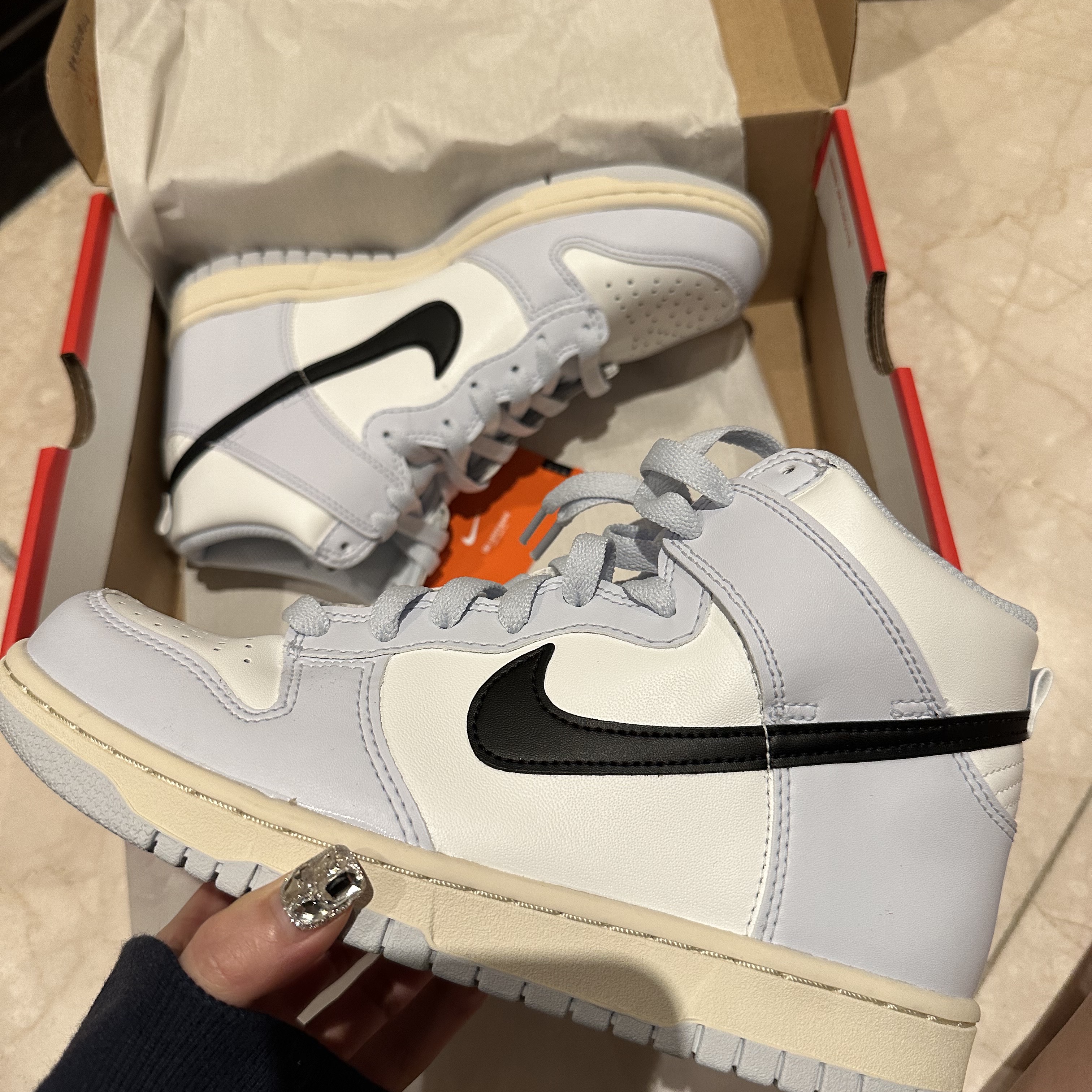 (GS) Nike Dunk High Football Grey 착용 스타일