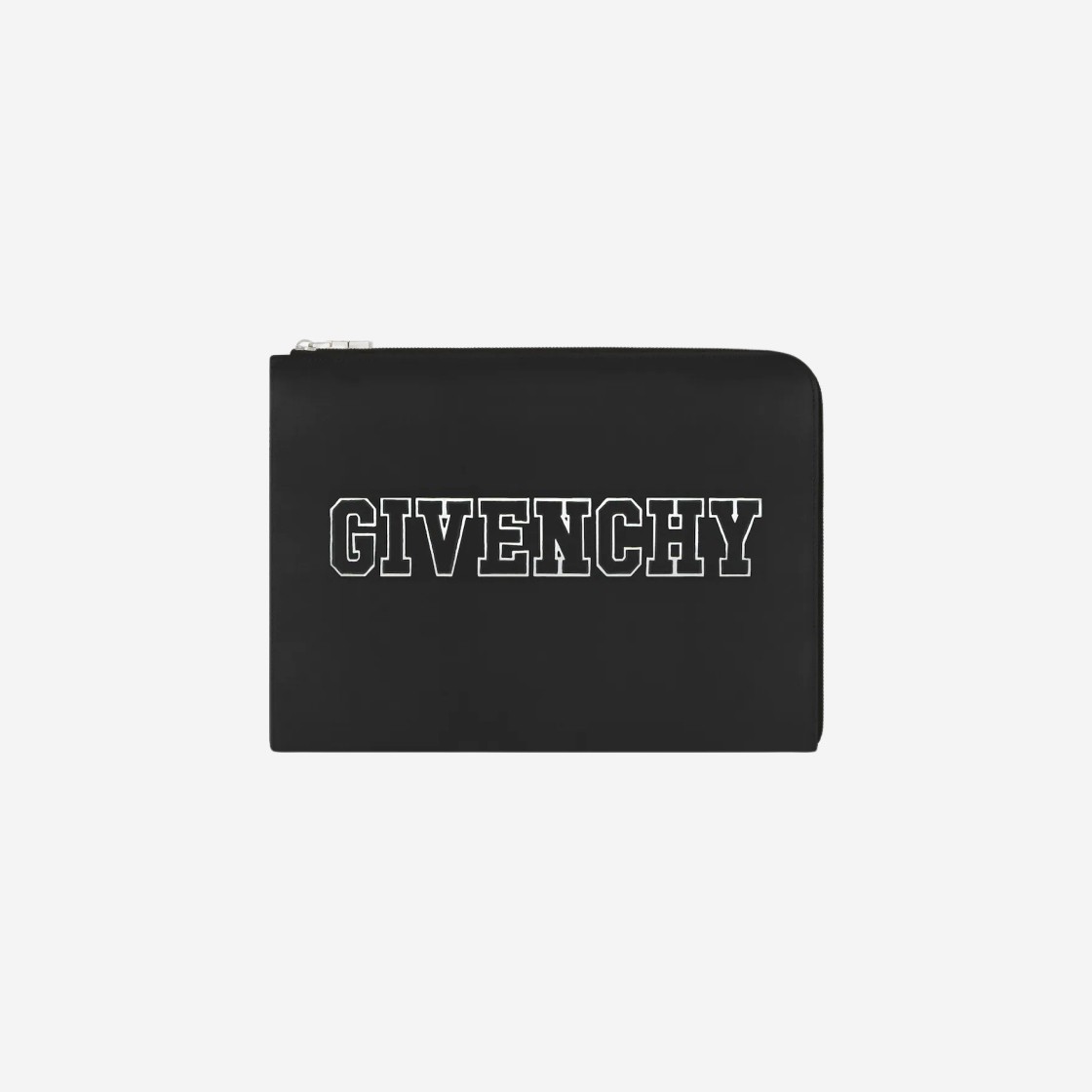 Givenchy Large Givenchy Pouch in Leather Black 상세 이미지 1