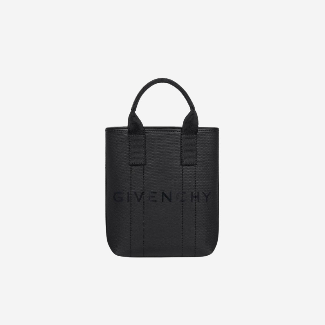 Givenchy Small G Essentials Tote Bag in Coated Canvas Black 상세 이미지 1