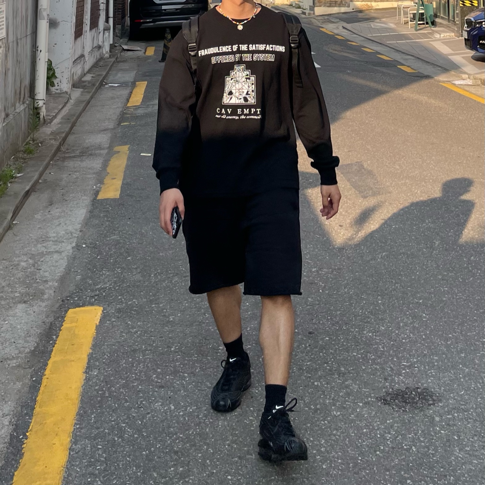Nike x Supreme Air Max 98 TL Black 착용 스타일