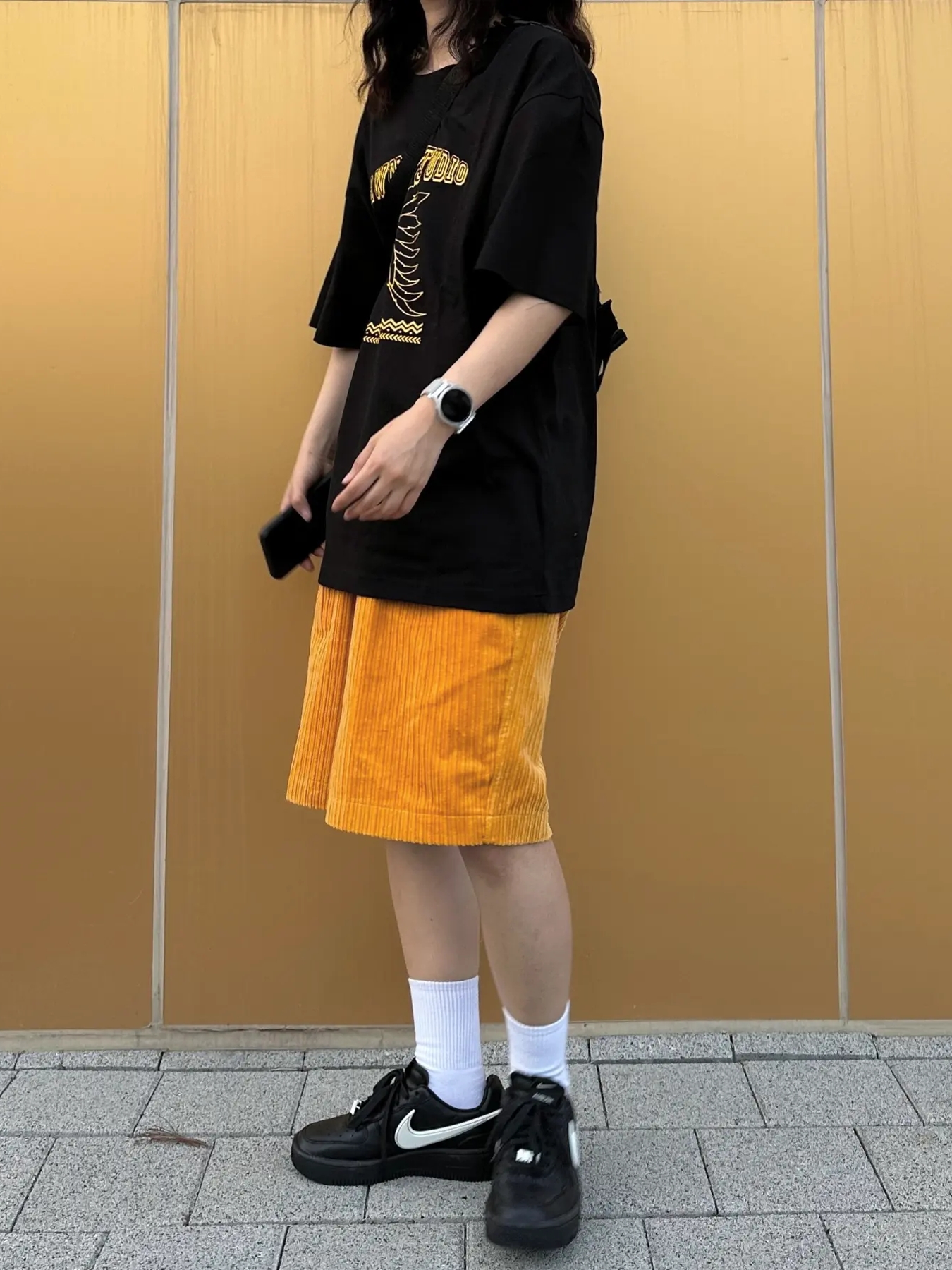Nike x Ambush Air Force 1 Low SP Black 착용 스타일 - 2