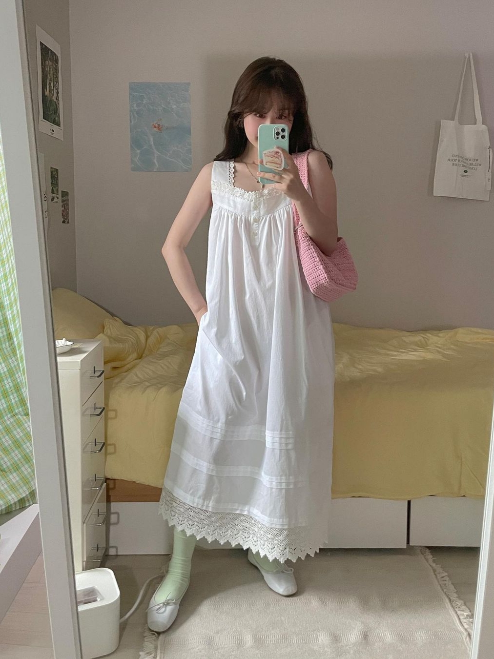 Reqins Women Carmen Blanc Cuir 착용 스타일 - 2