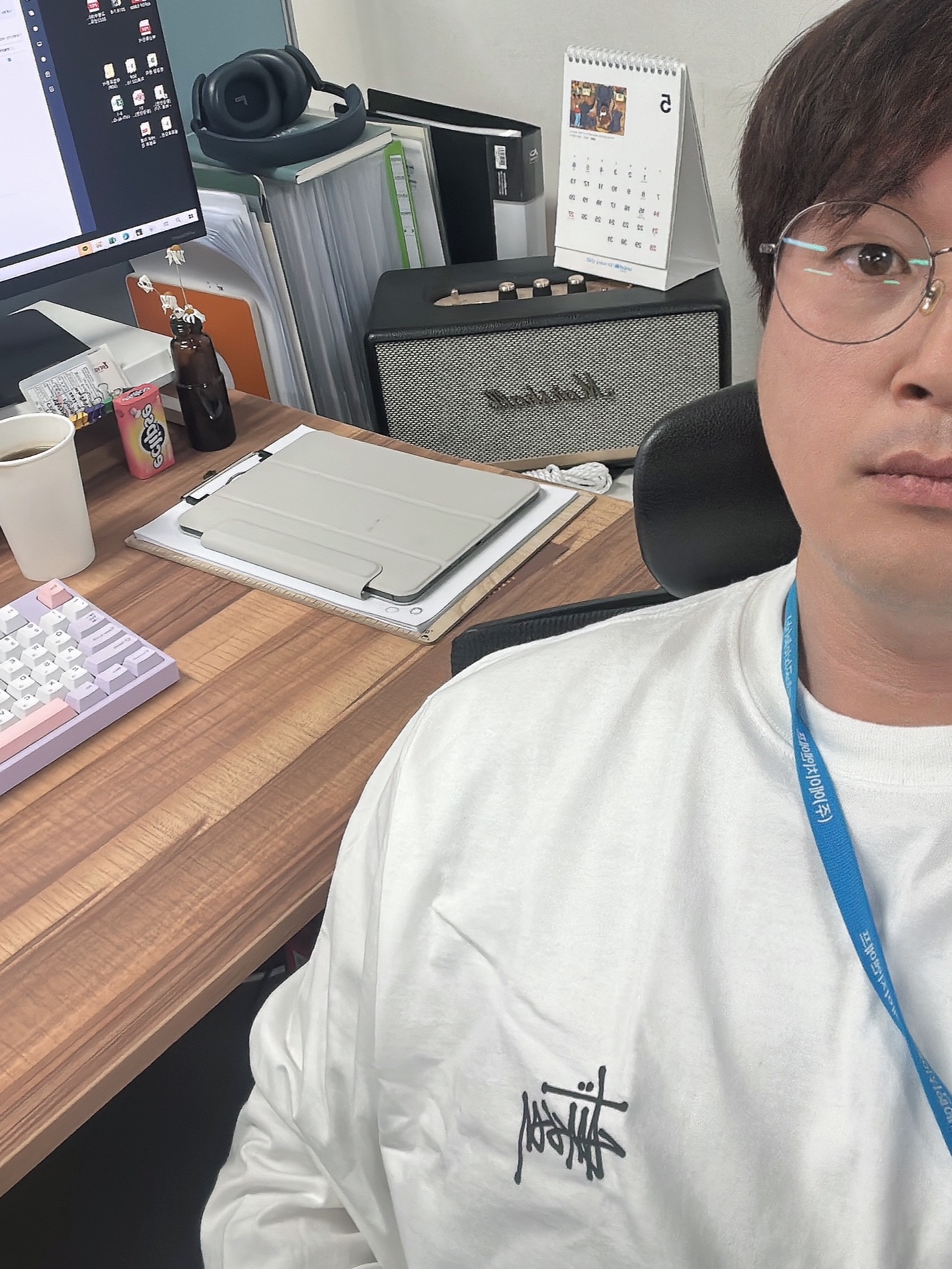 Stussy Basic Stussy LS T-Shirt White 2022 착용 스타일
