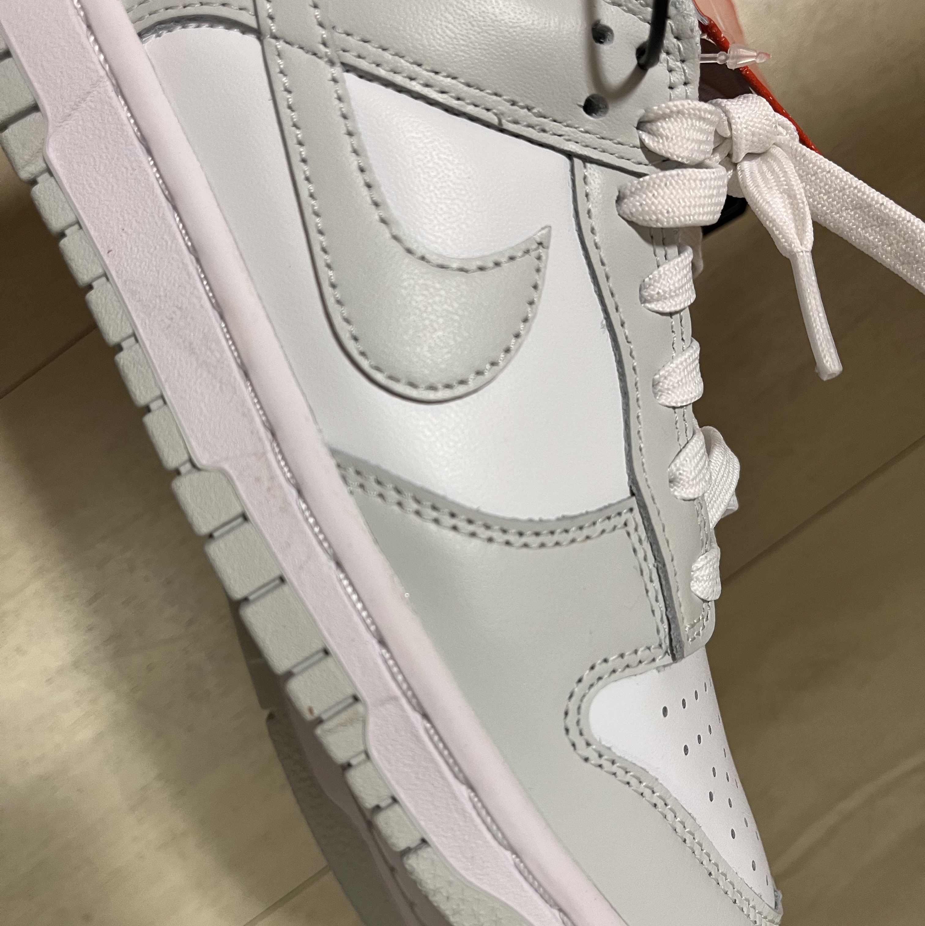 (W) Nike Dunk Low Photon Dust 착용 스타일 - 1