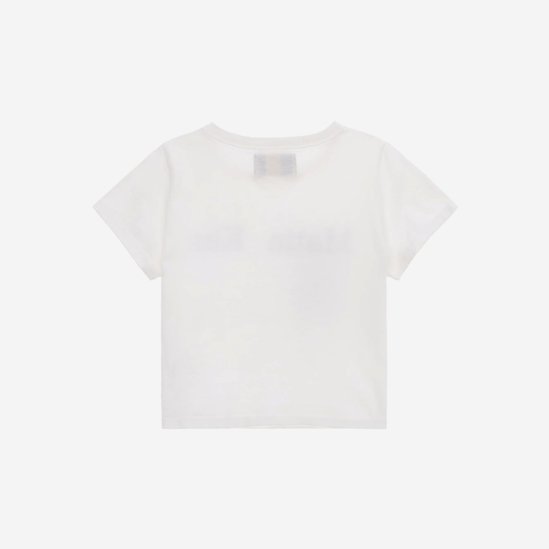 (W) Matin Kim Logo Silket Crop Top White 상세 이미지 2