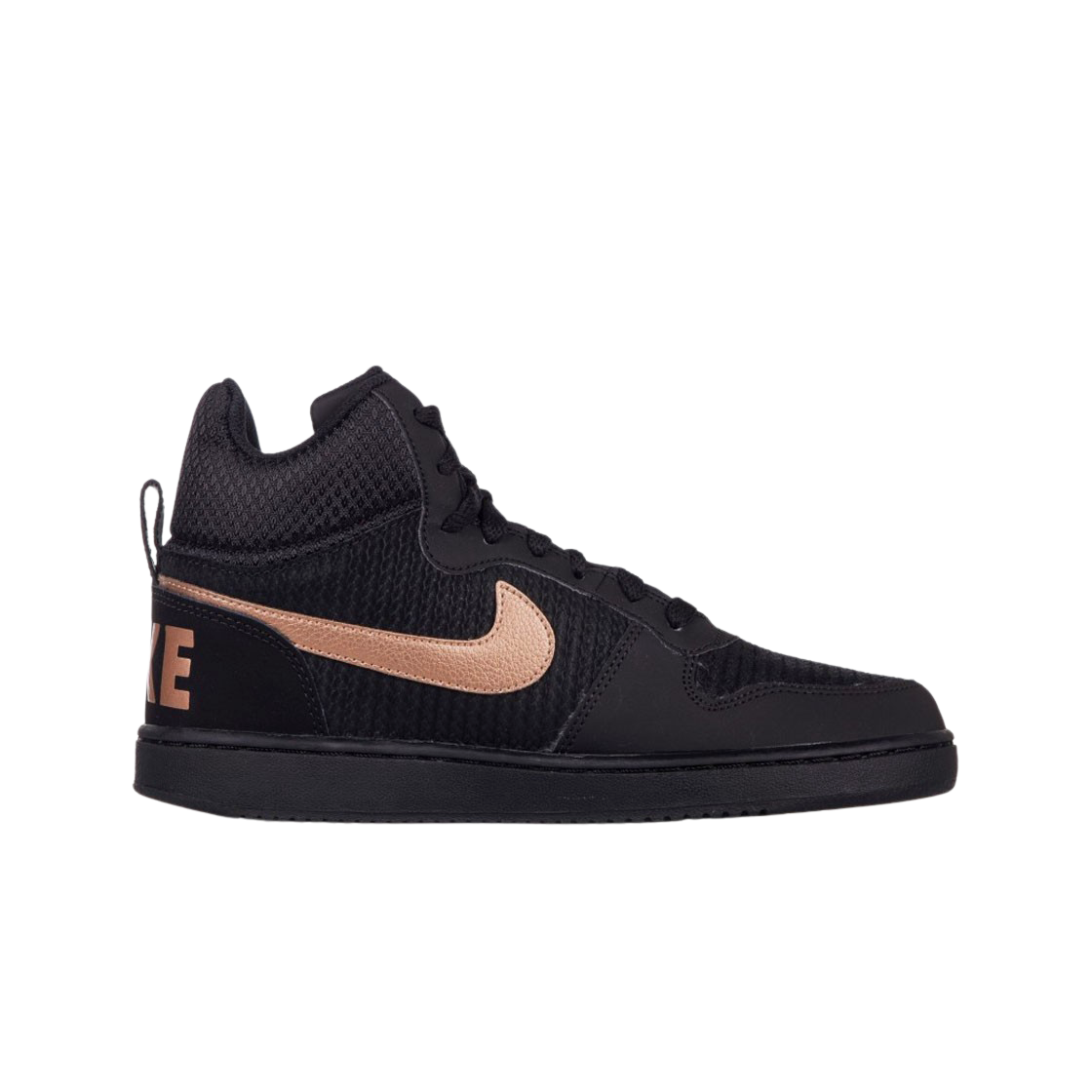 (W) 나이키 코트 버로우 미드 프리미엄 블랙 메탈릭 레드((W) Nike Court Borough Mid PRM Black Metallic Red) - 1