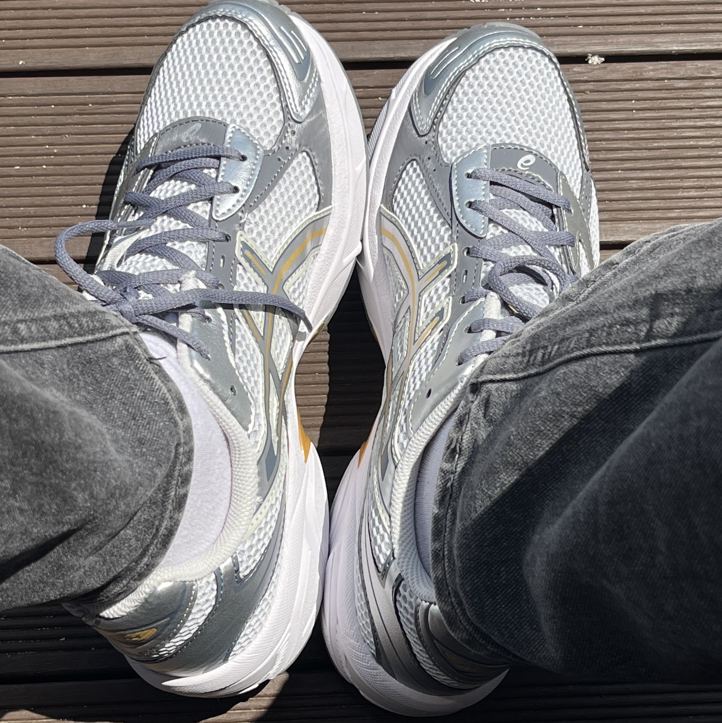 Asics Gel-1130 Polar Shade Pure Silver 착용 스타일