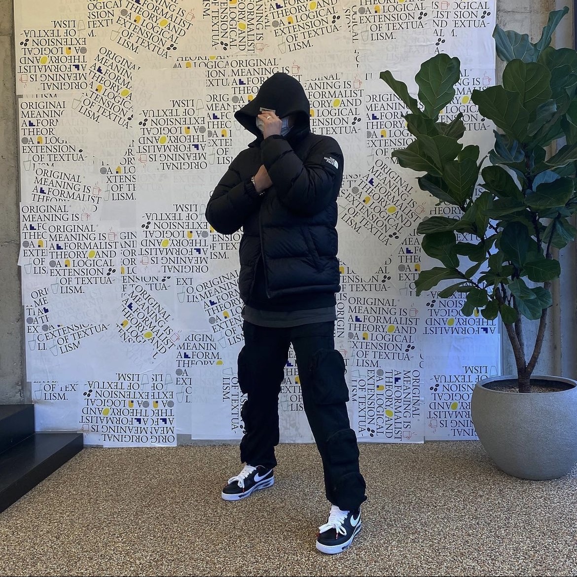 The North Face 1992 Nuptse Jacket Black 착용 스타일