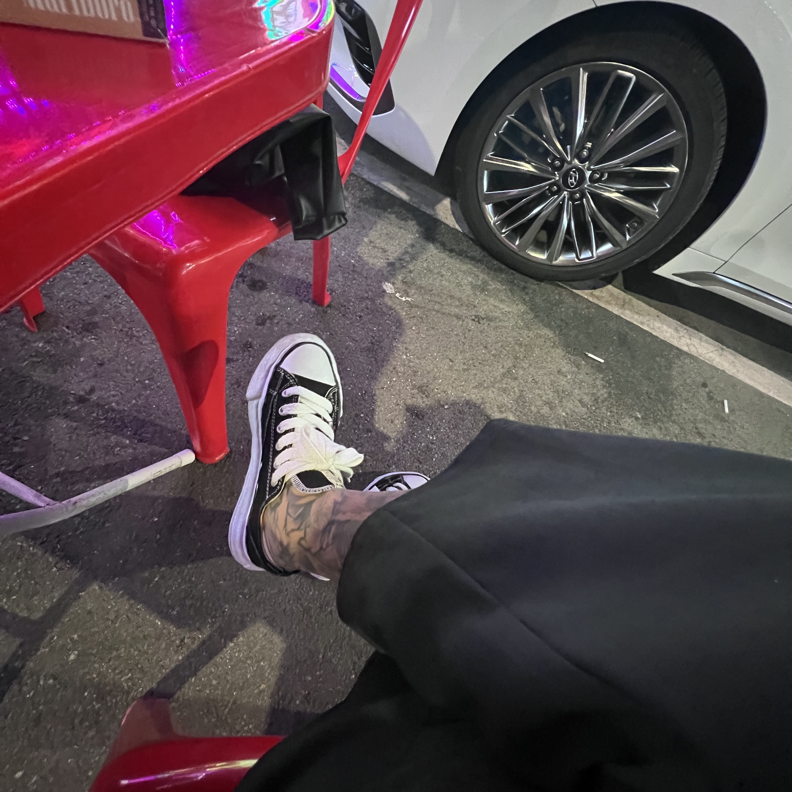 Maison Mihara Yasuhiro Peterson OG Sole Canvas Low Sneakers Black 착용 스타일 - 2