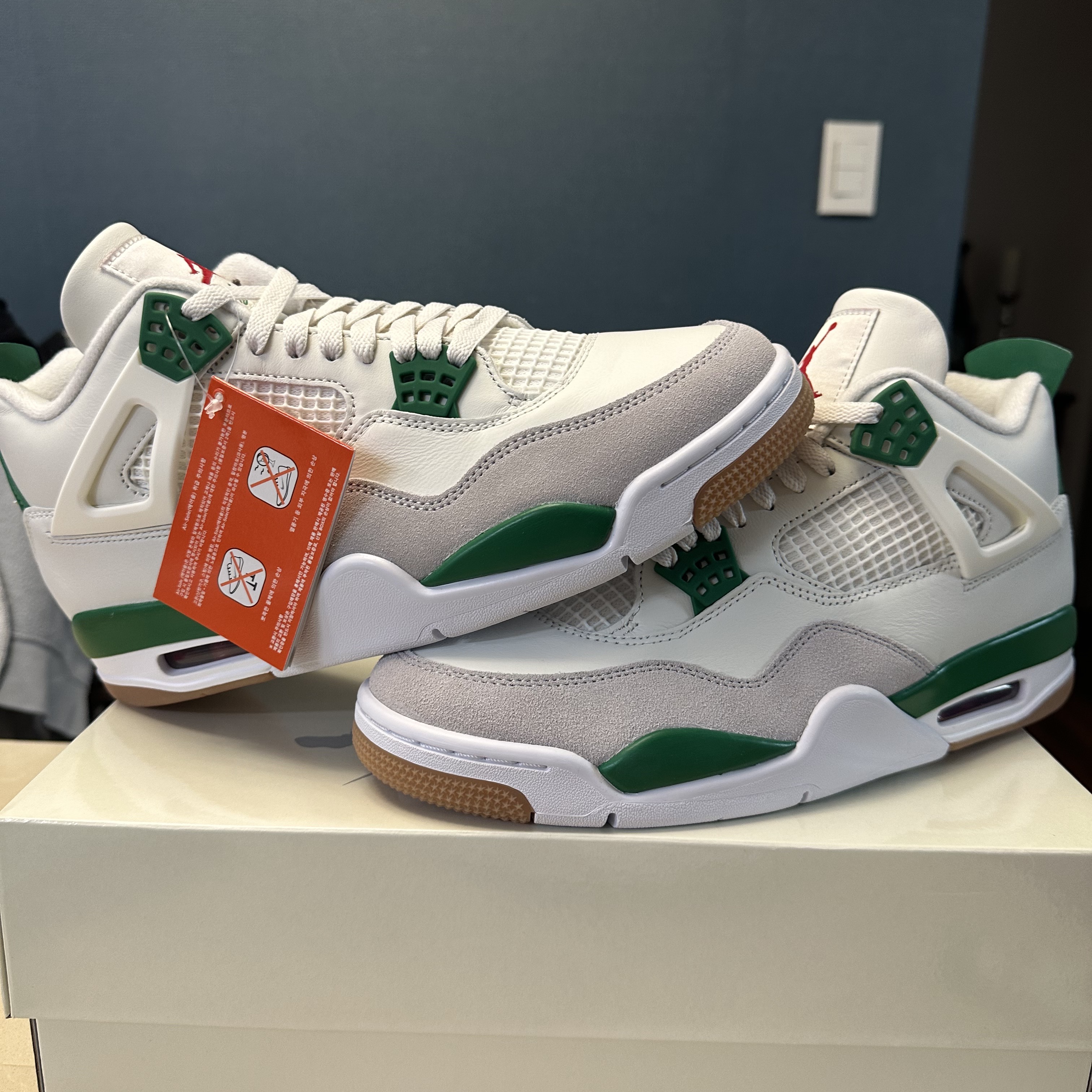 Jordan 4 x Nike SB Retro SP Pine Green 착용 스타일