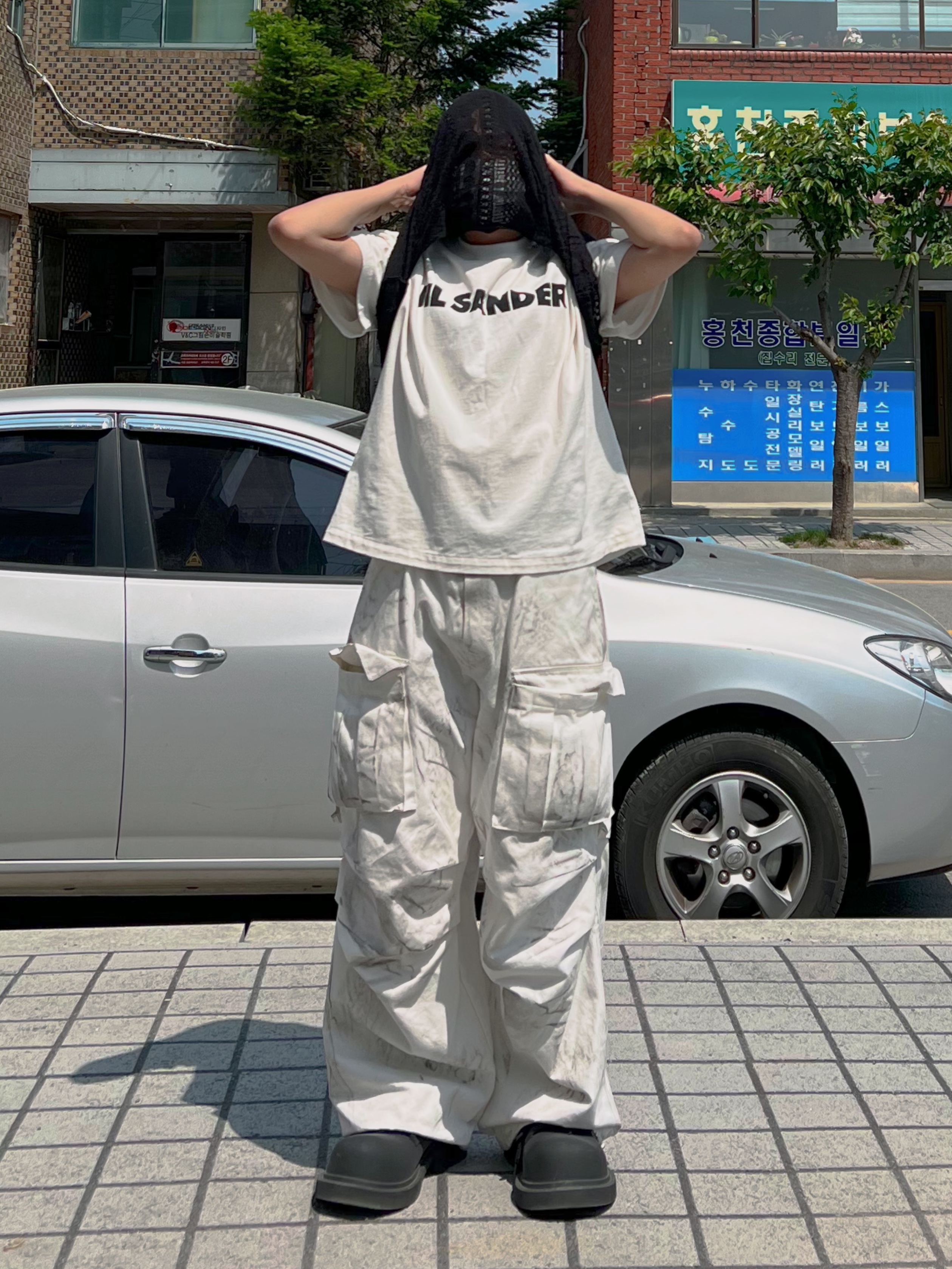 Balenciaga Steroid Derby Black, Our Legacy Box Sleeveless Cotton Crochet Black 착용 스타일 - 2