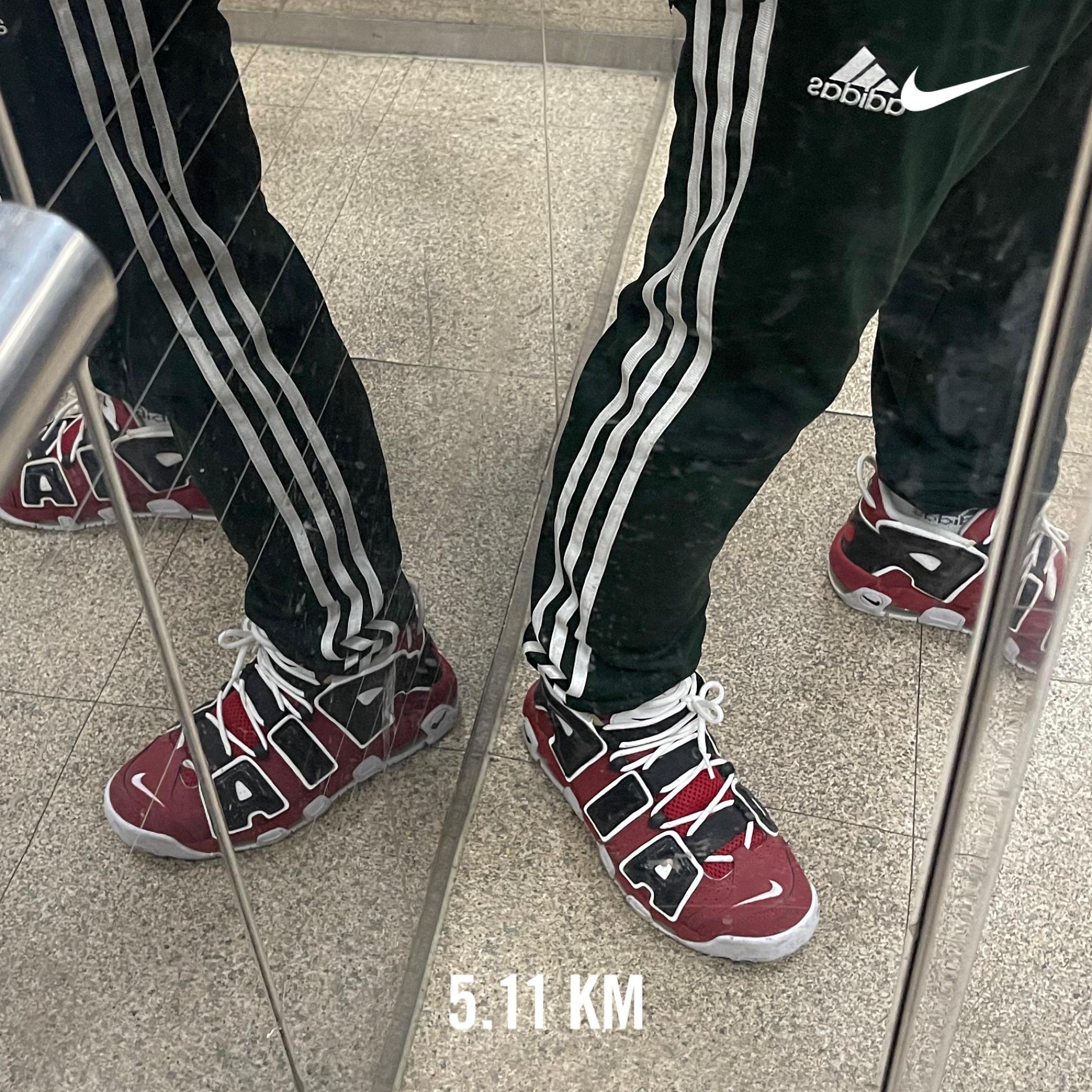 Nike Air More Uptempo 96 Bulls 2021 착용 스타일