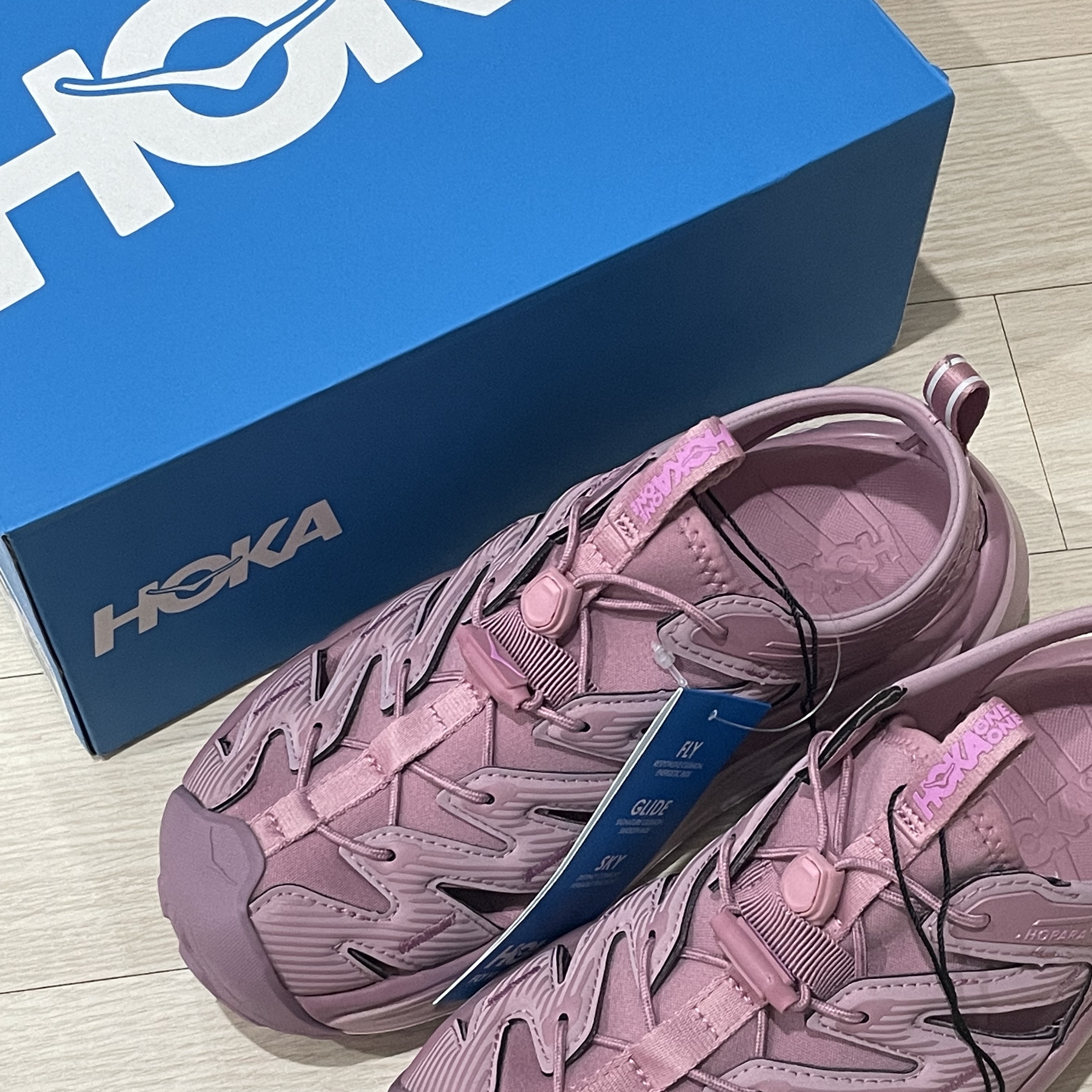 (W) Hoka Hopara Foxglove Pale Mauve 착용 스타일