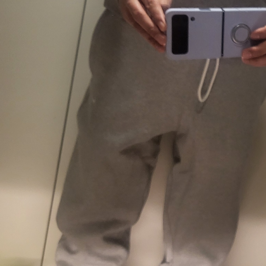 Nike NRG Solo Swoosh Fleece Pants Dark Grey Heather - Asia 착용 스타일