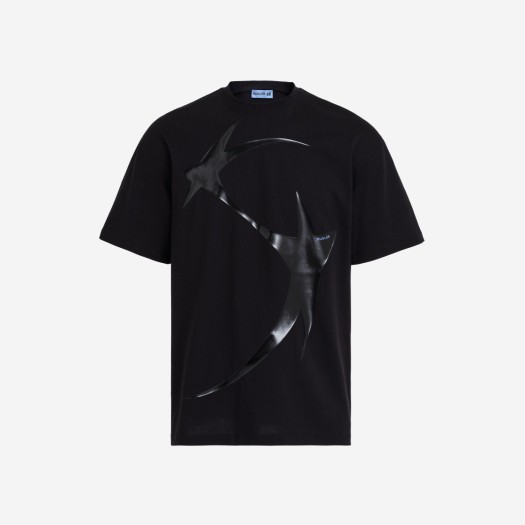 뮈글러 x H&M 프린티드 티셔츠 블랙