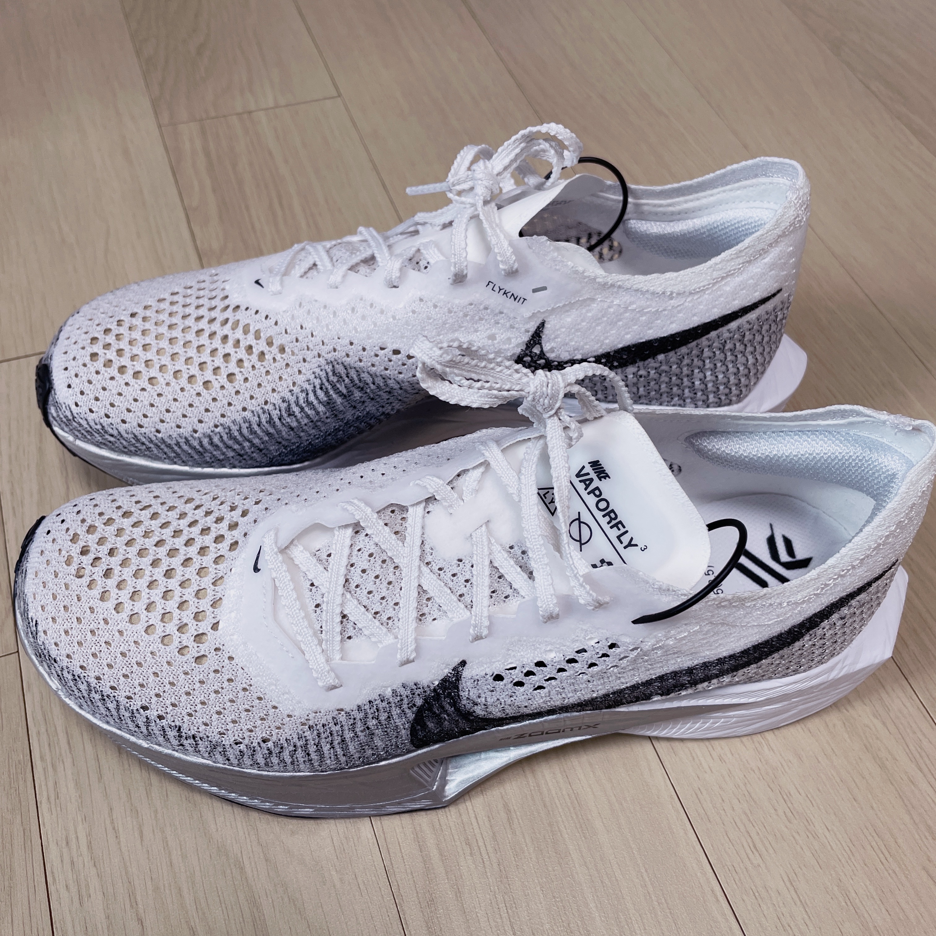 Nike ZoomX Vaporfly Next% 3 White Grey 착용 스타일
