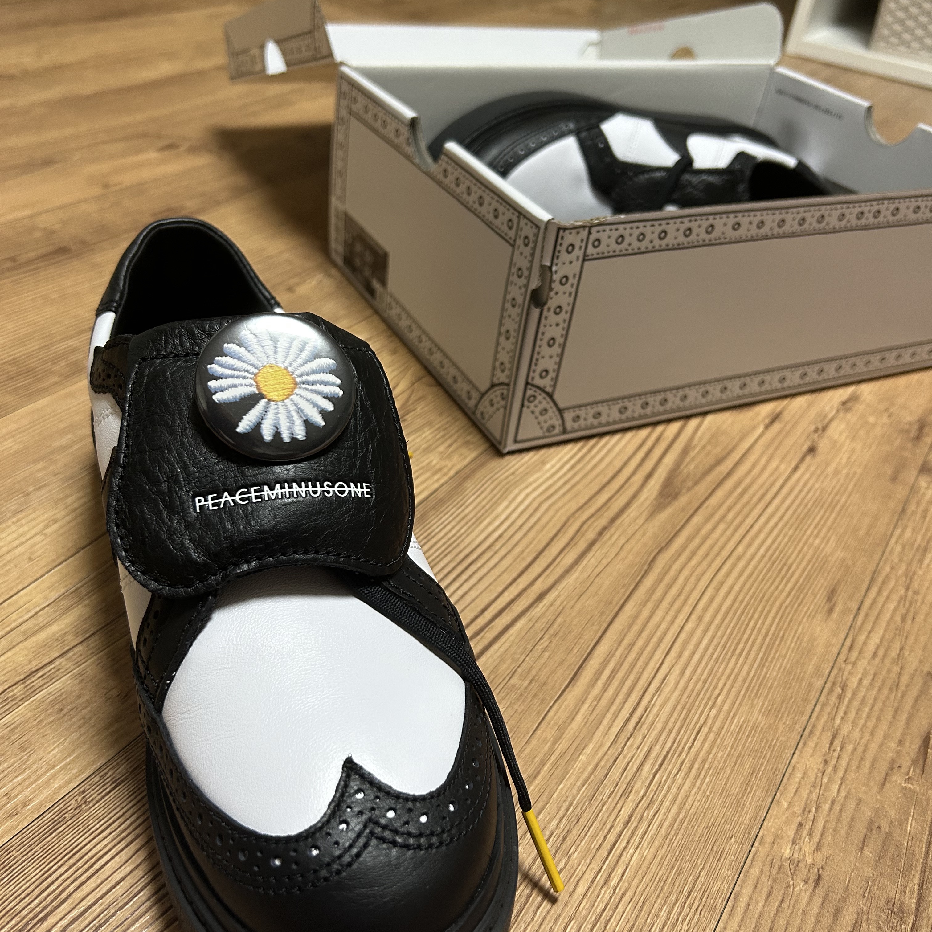 Nike x Peaceminusone Kwondo1 Black and White 착용 스타일