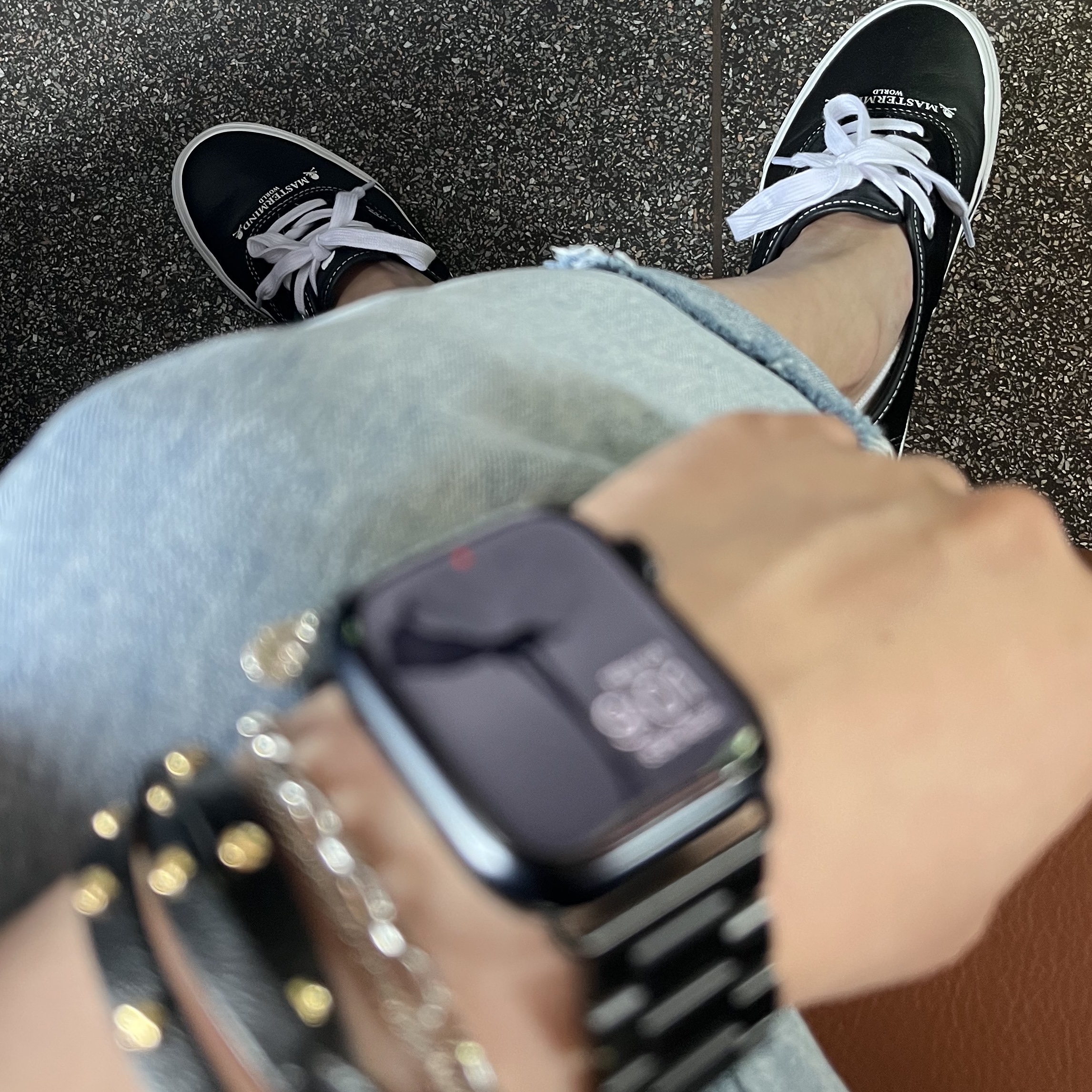 Vans Vault x Mastermind World Authentic LX Black 착용 스타일