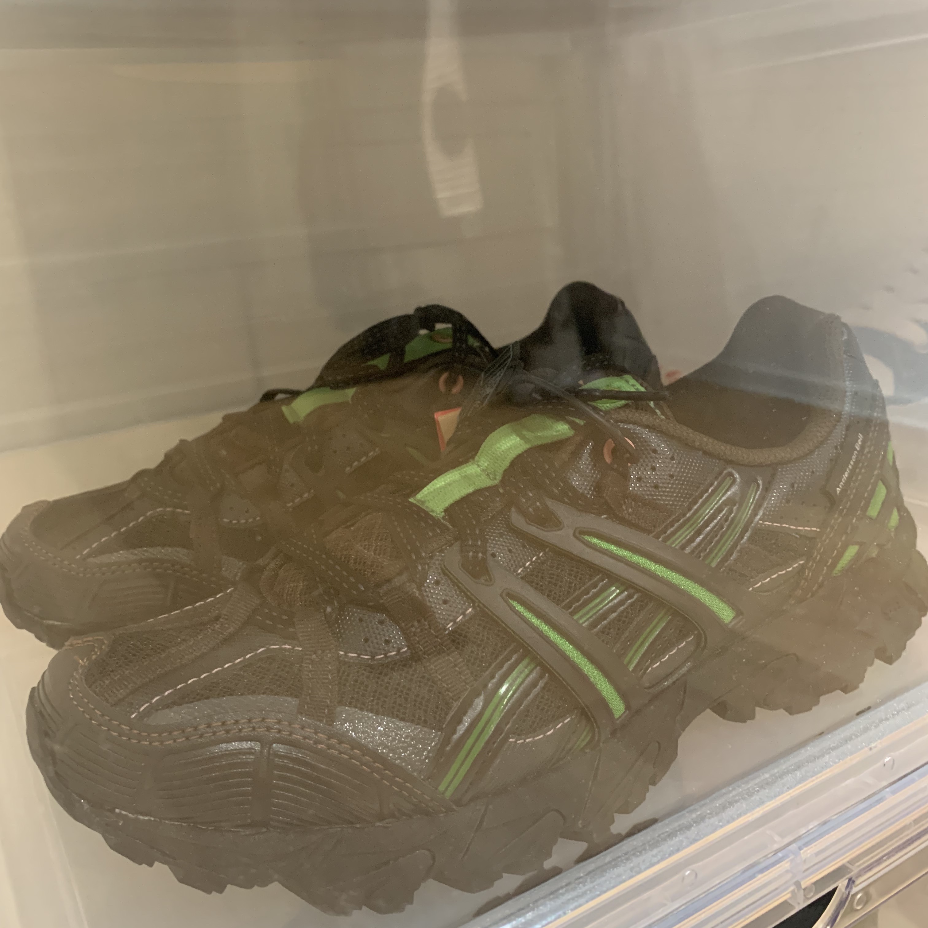 Asics x Andersson Bell Gel-Sonoma 15-50 Black Green 착용 스타일