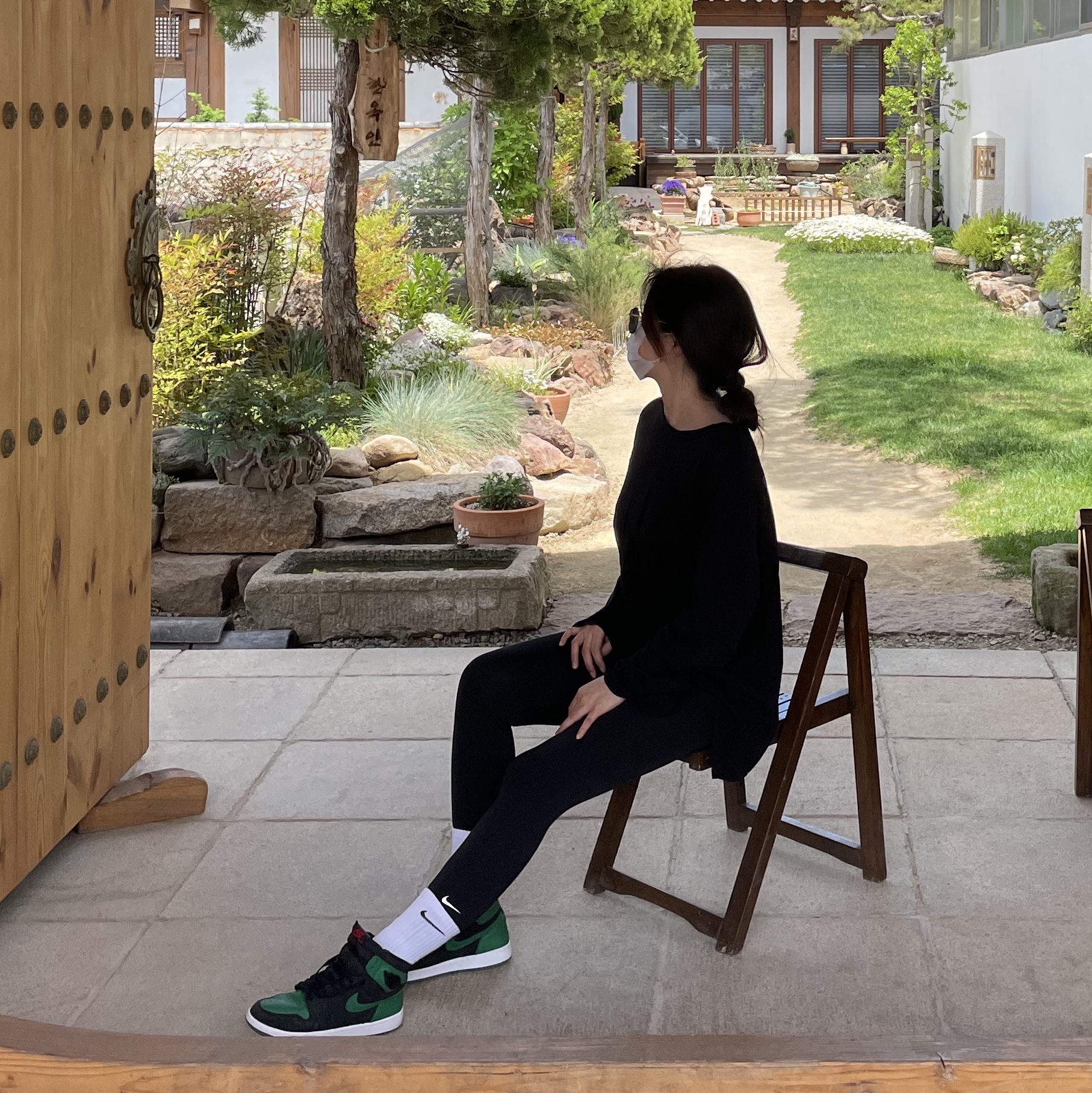 Jordan 1 Retro High OG Pine Green Black 착용 스타일