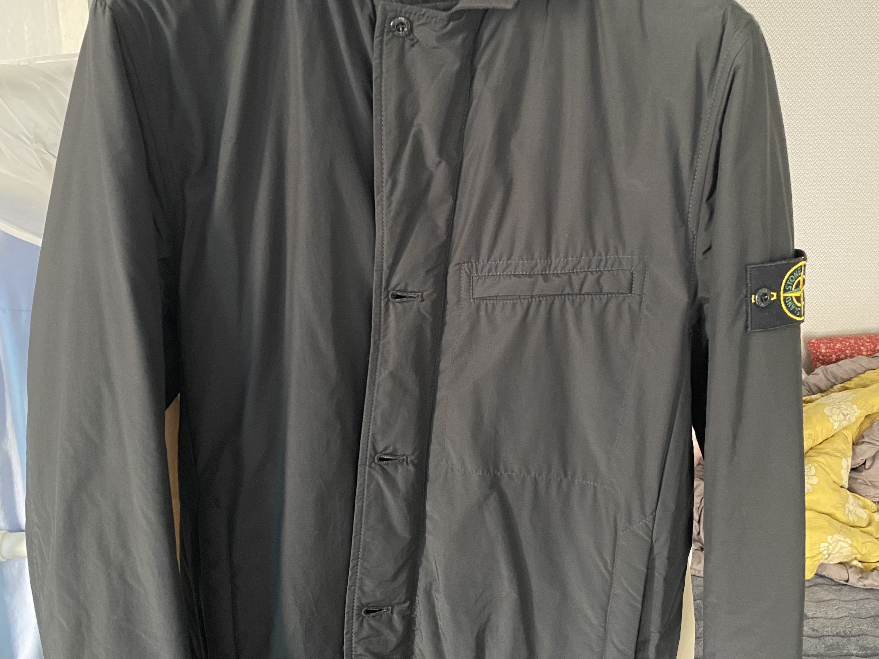 Stone Island A0125 O-Cotton/R-Nylon Tela Primaloft Blazer Black - 21FW 착용 스타일 - 2