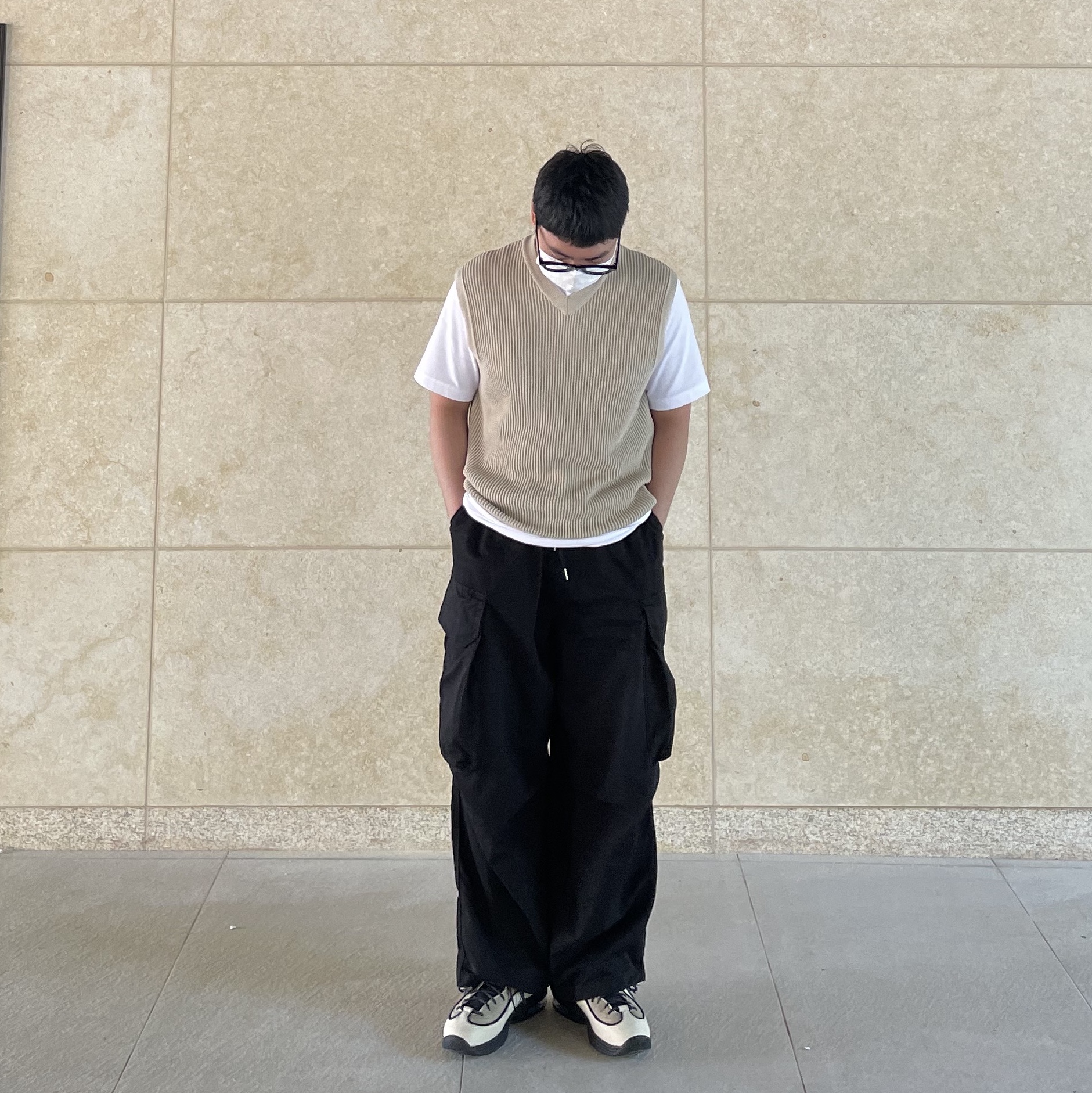 Nike x Stussy Air Penny II Rattan and Limestone 착용 스타일